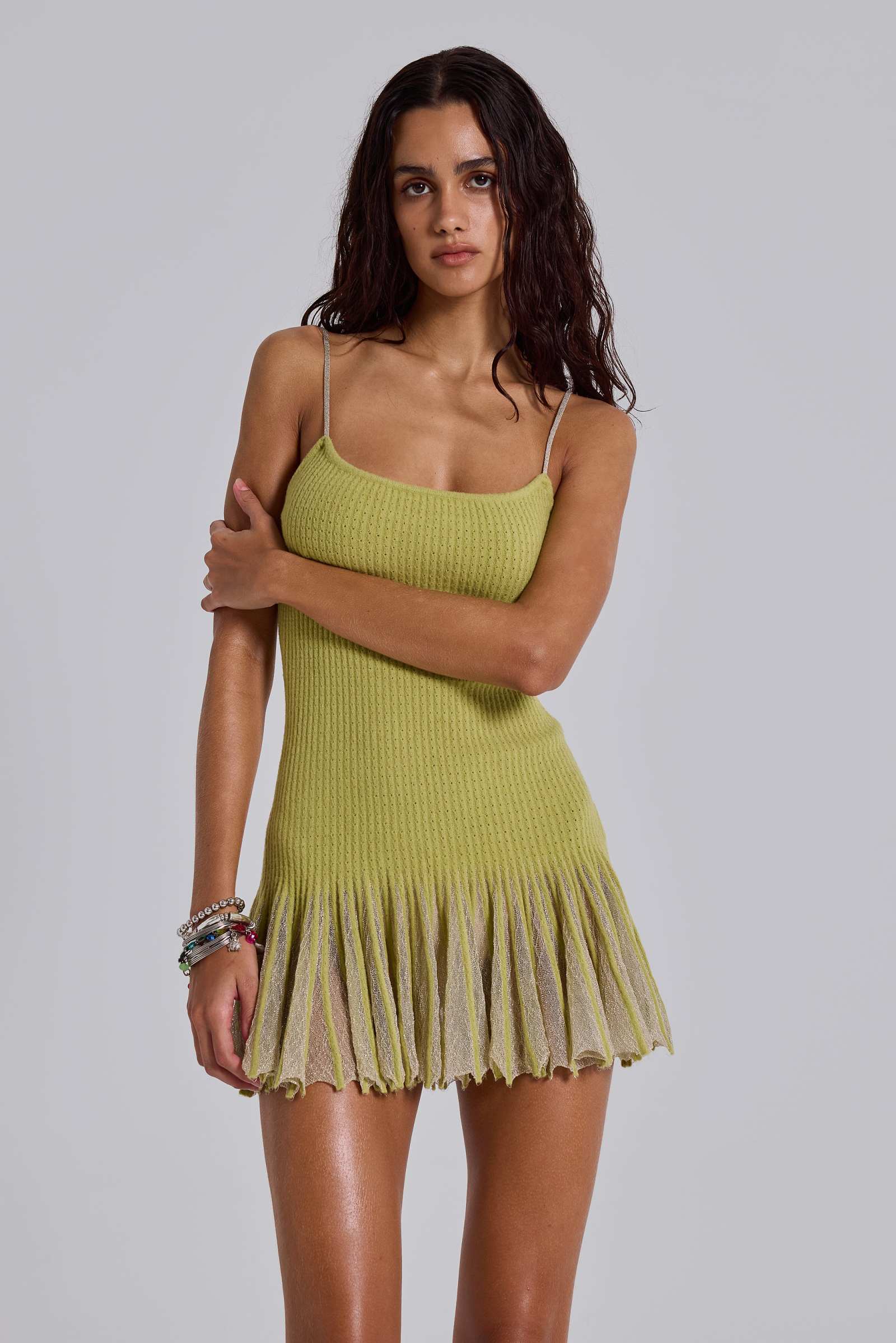 jaded london dress knit Jaded London Engineered Knit Mini Dress