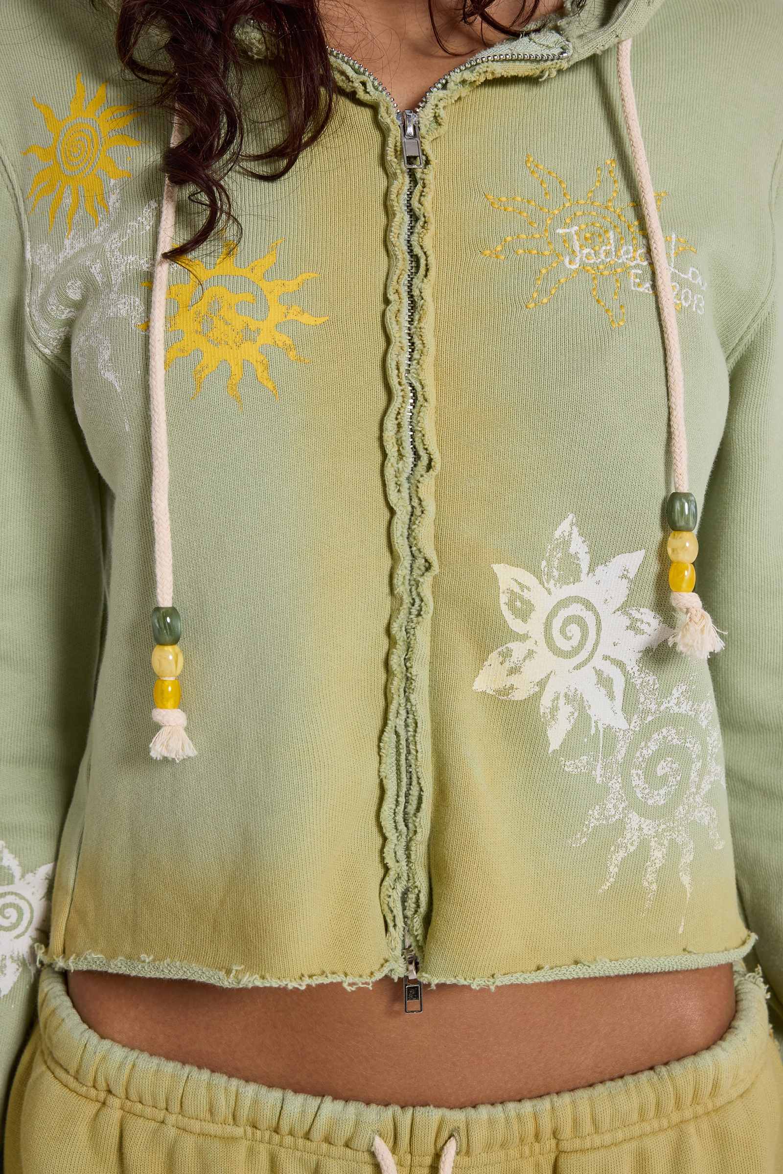 Cleo Sunfade Zip Through Hoodie