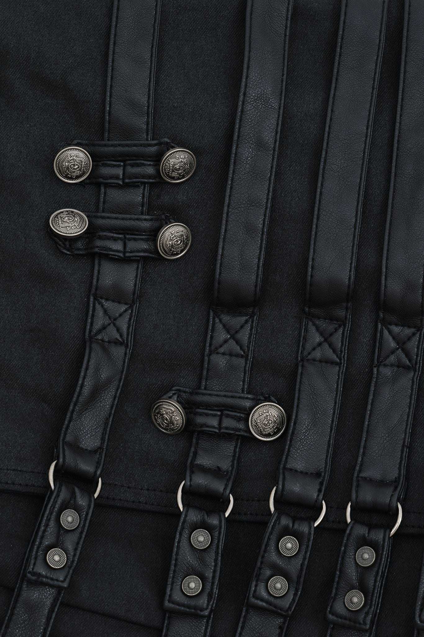 Drummer Coated Denim Satchel Bag