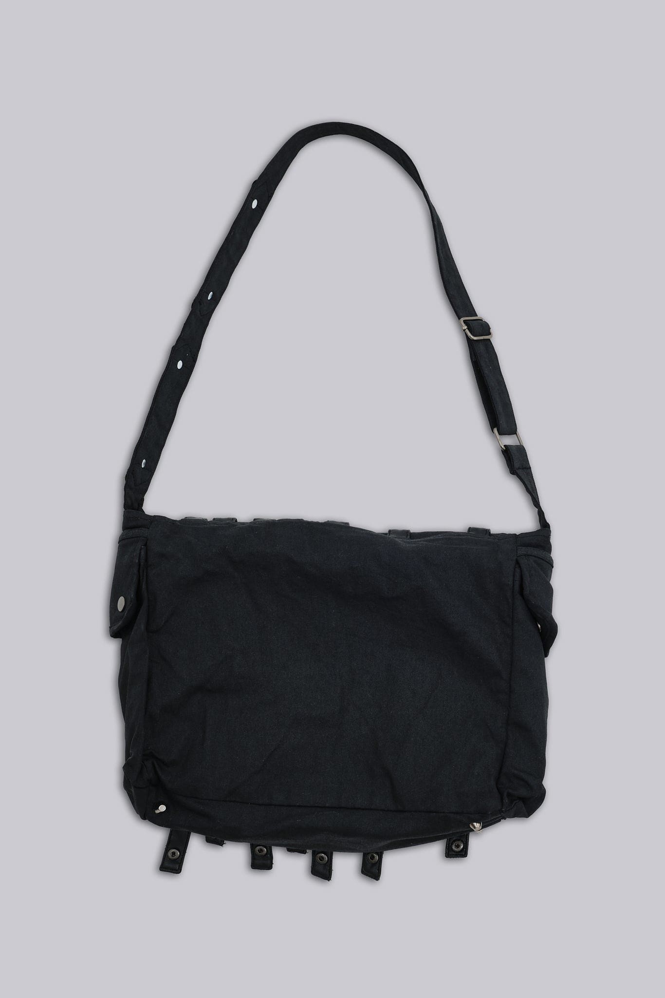 Drummer Coated Denim Satchel Bag