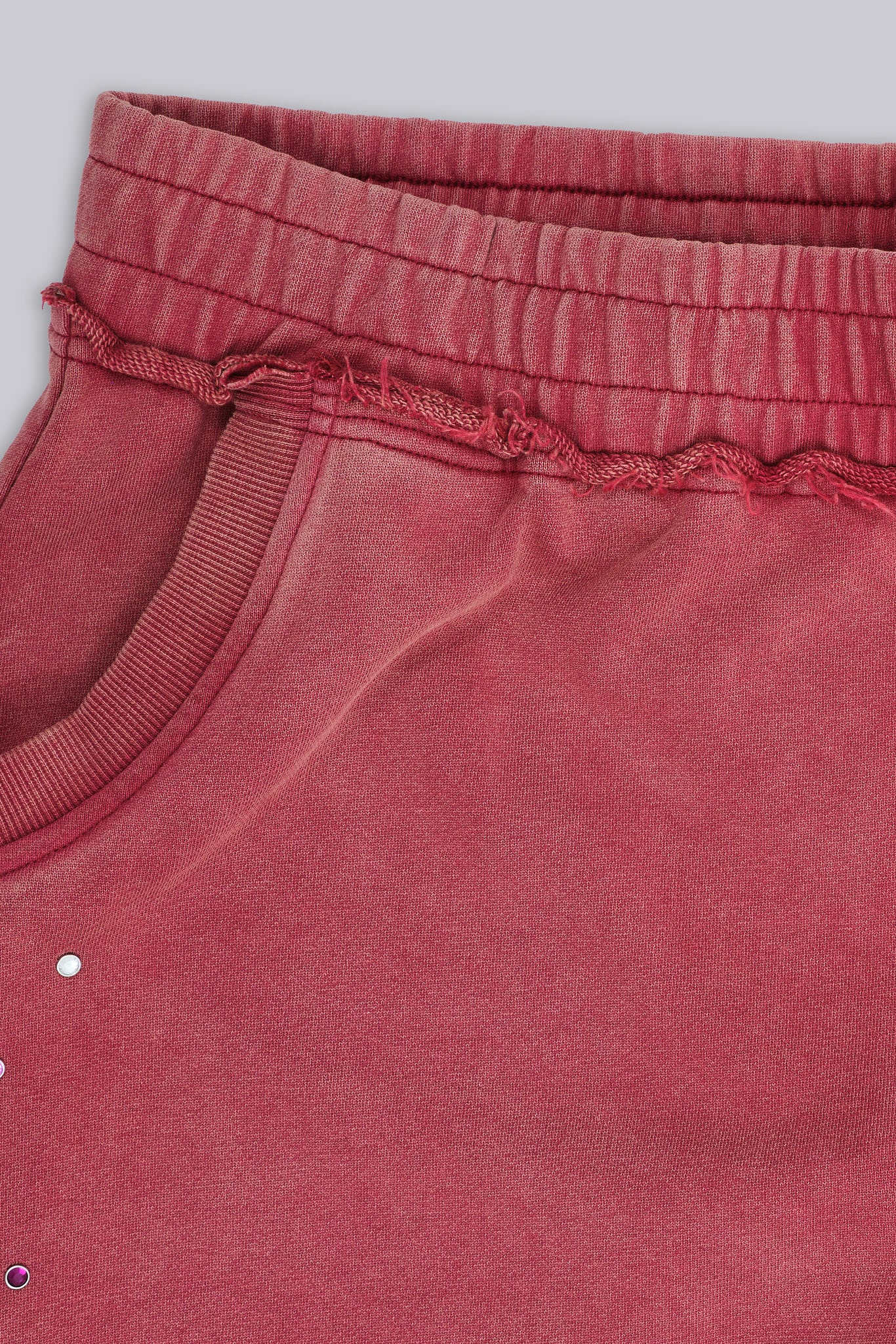 Burgundy Hardcore Jewel Monster Joggers