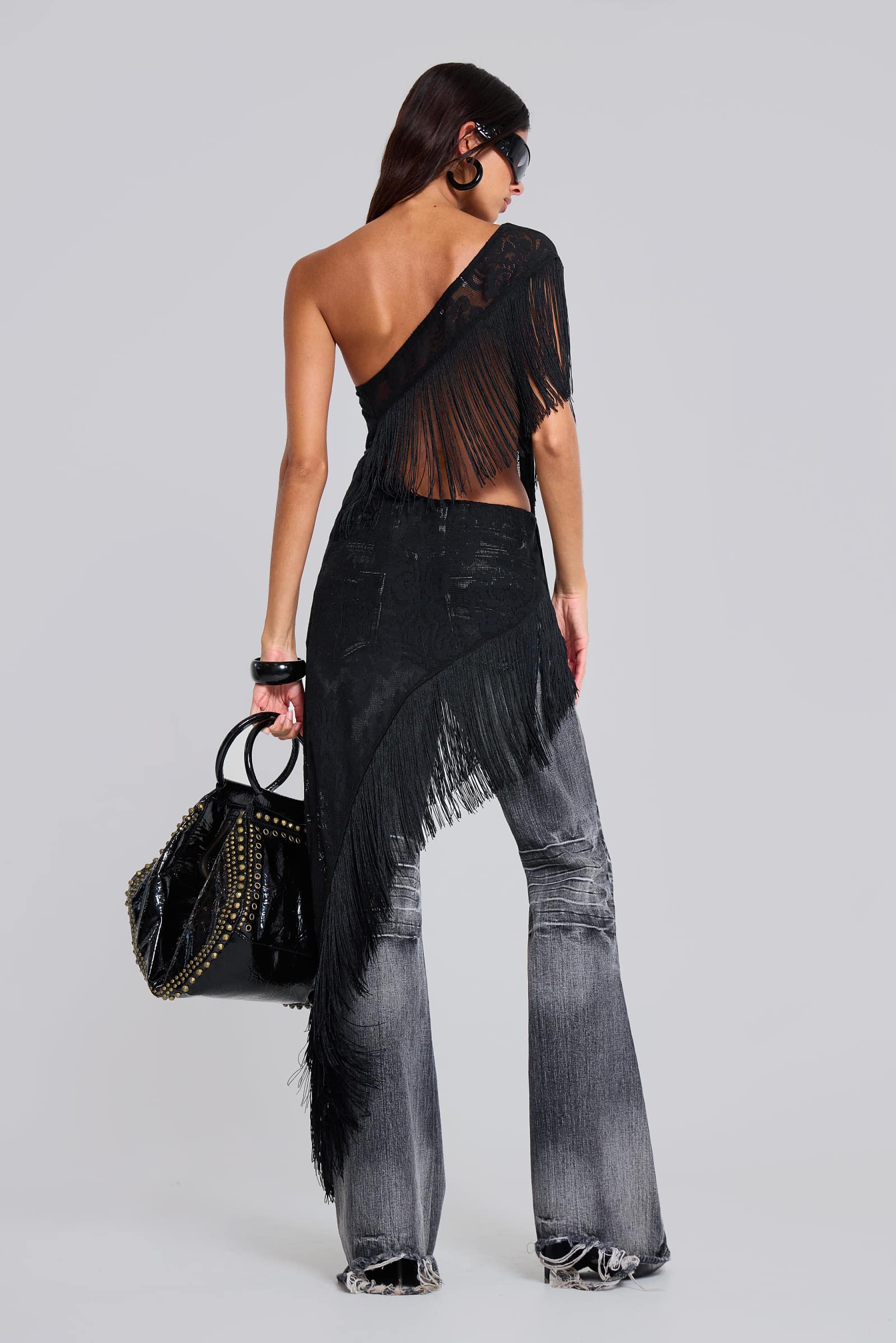 jaded london vivienne lace fringe dress Vivienne Lace Fringe Dress | Jaded London