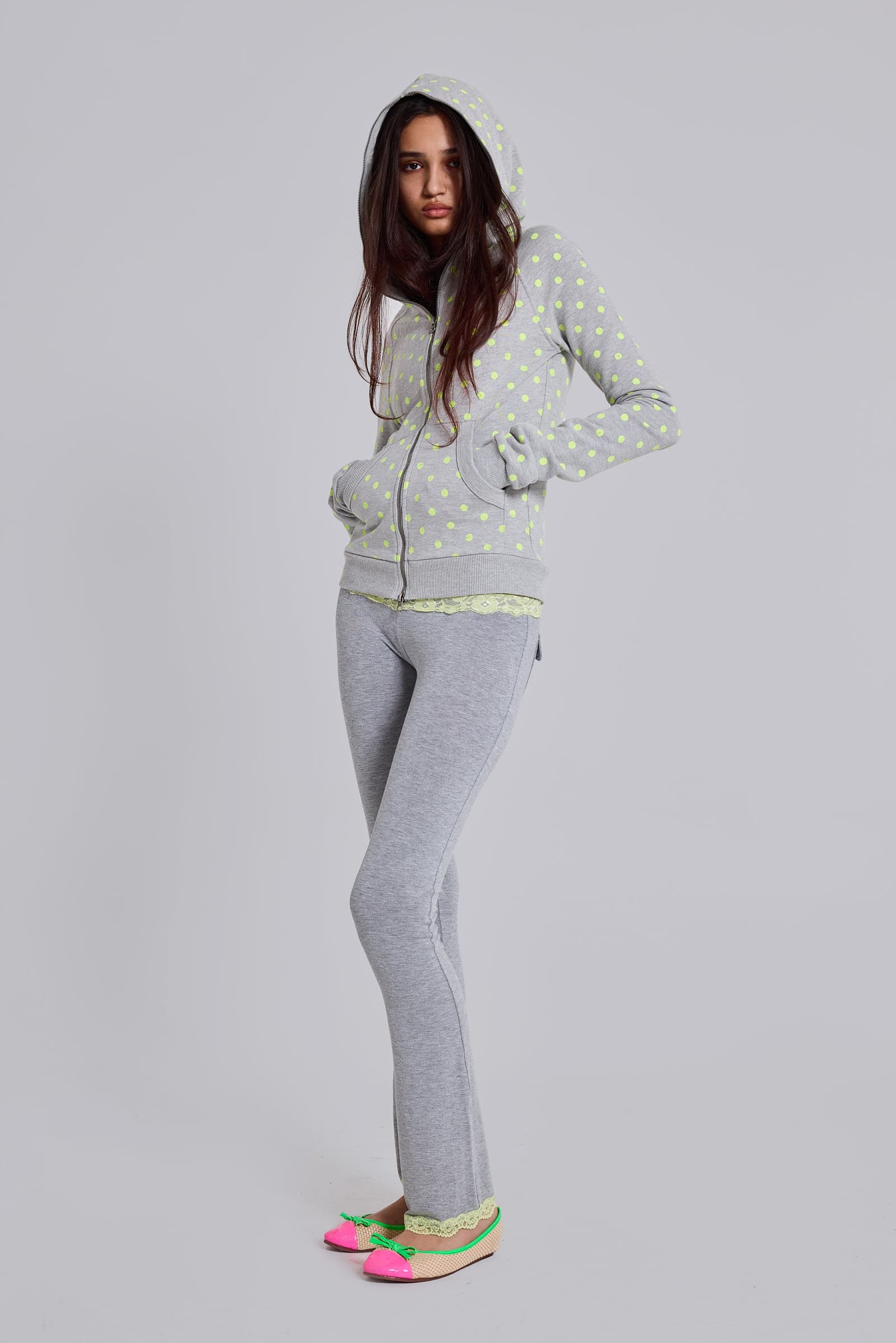 Cassia Lace Jersey Bootcut Trousers