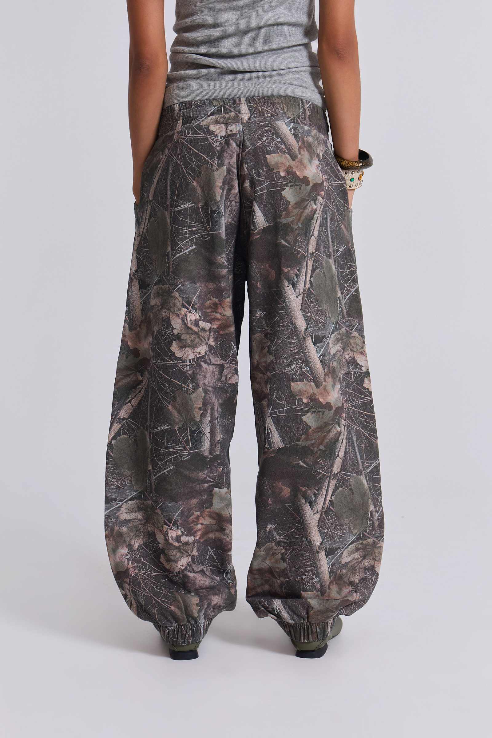 Woodland Camo Baggy Cuffed Monster Joggers