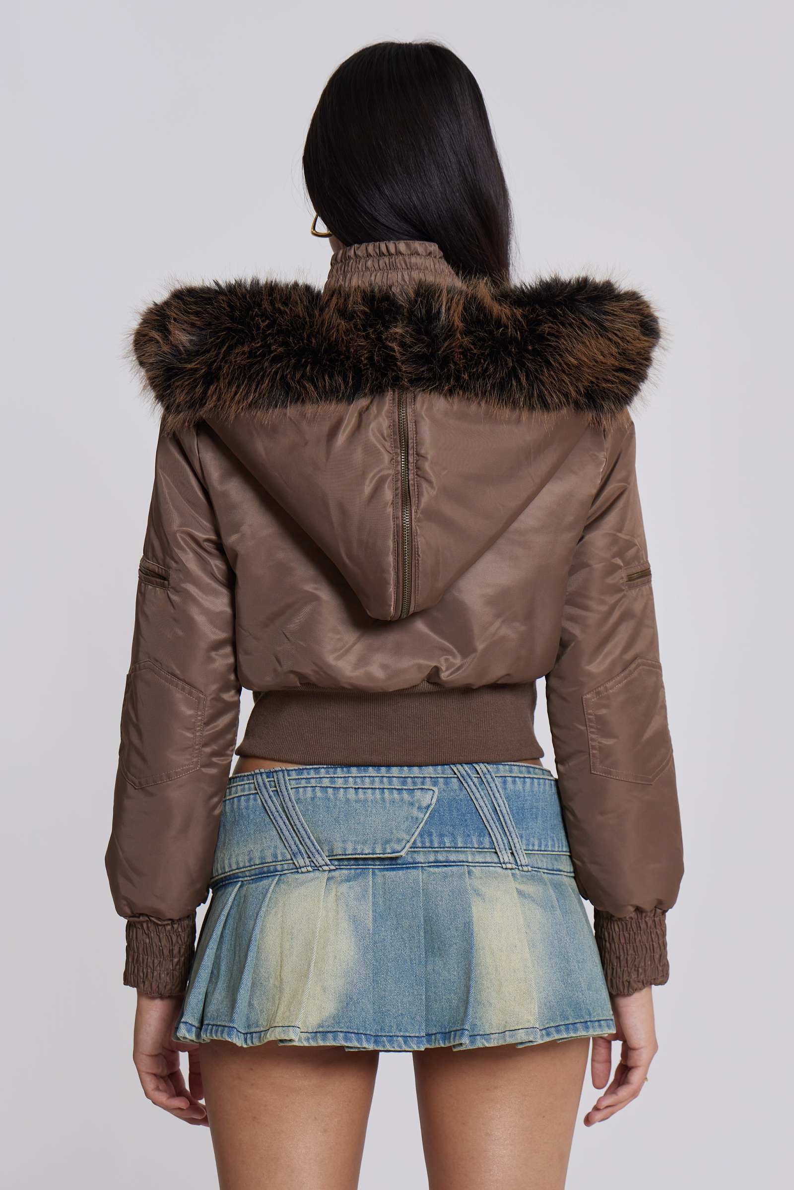 Ludlow Denim Mini Skirt