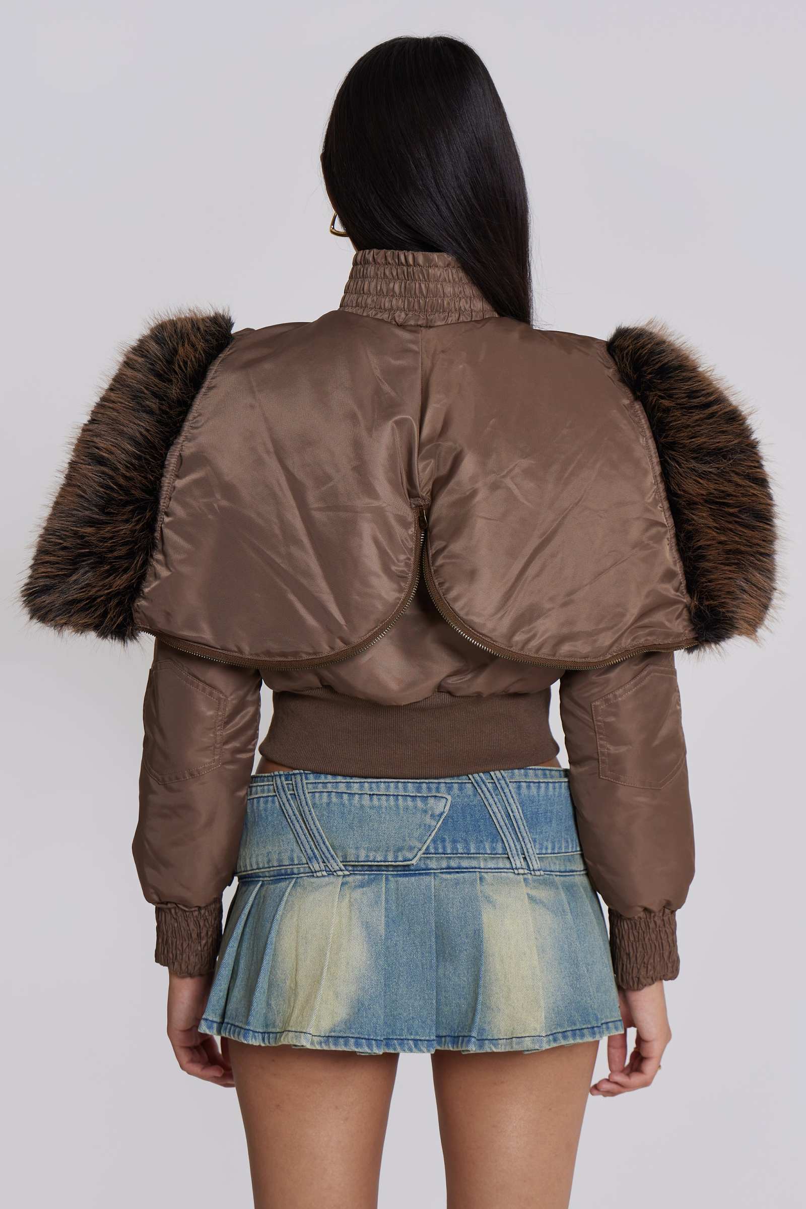 Ludlow Denim Mini Skirt