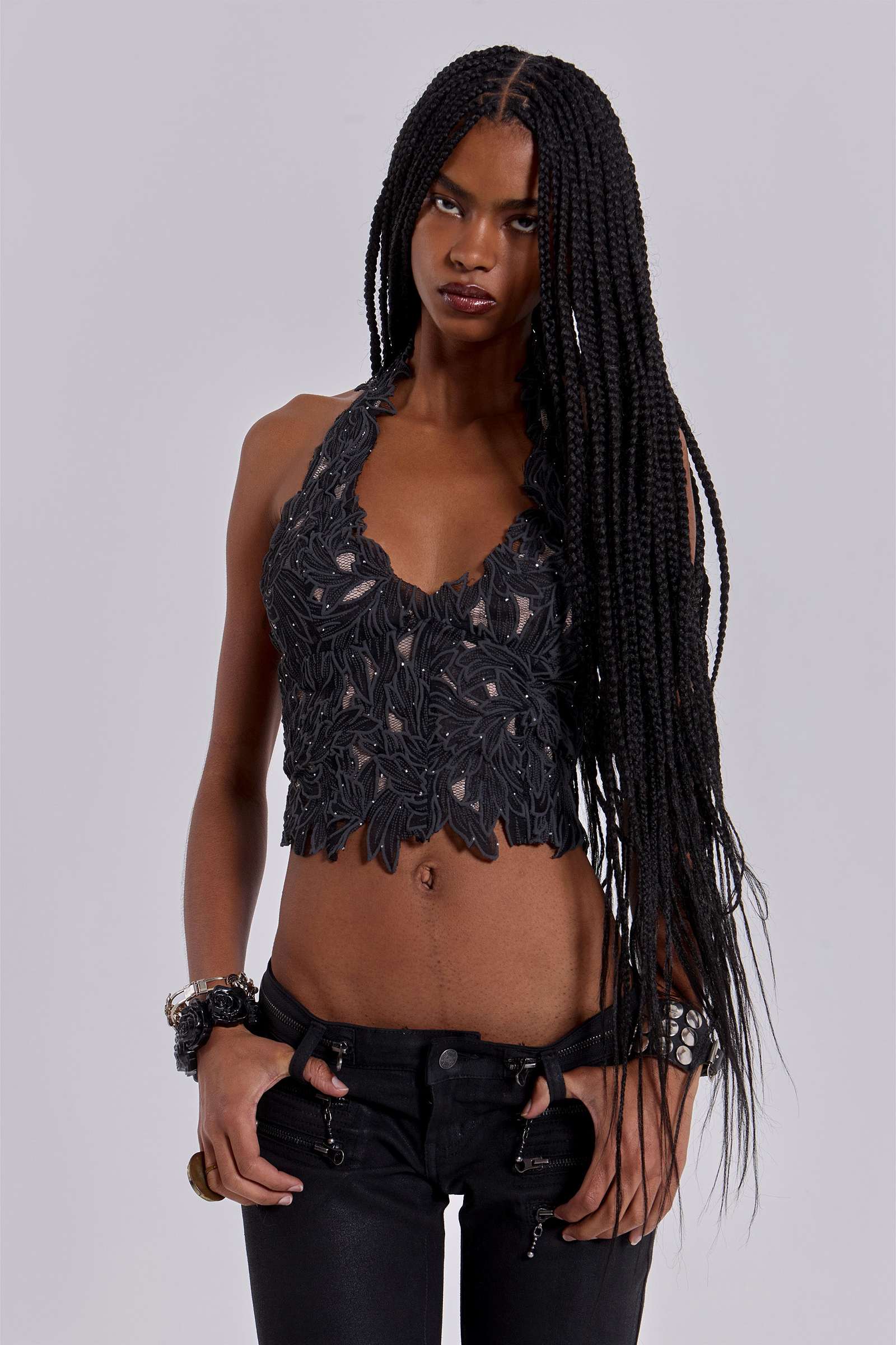 Roswen Embellished Corset Top