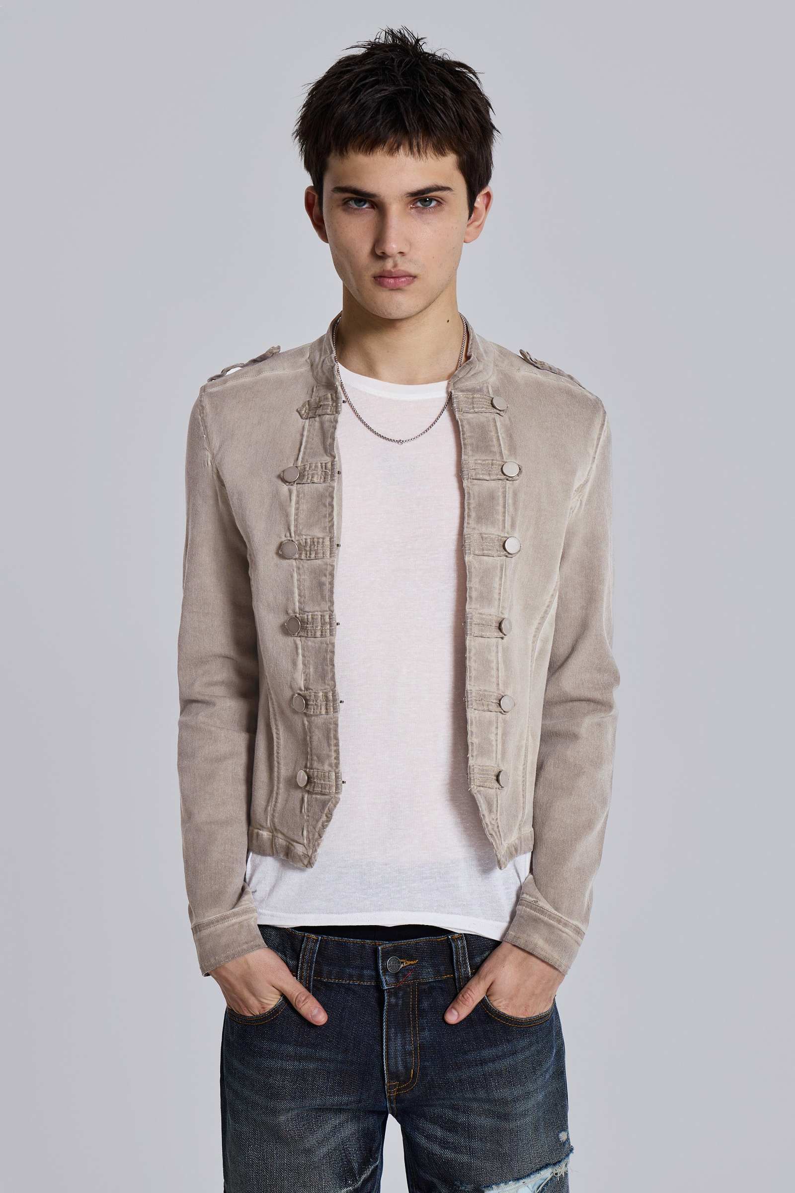Rebel Military Jacket in Clay