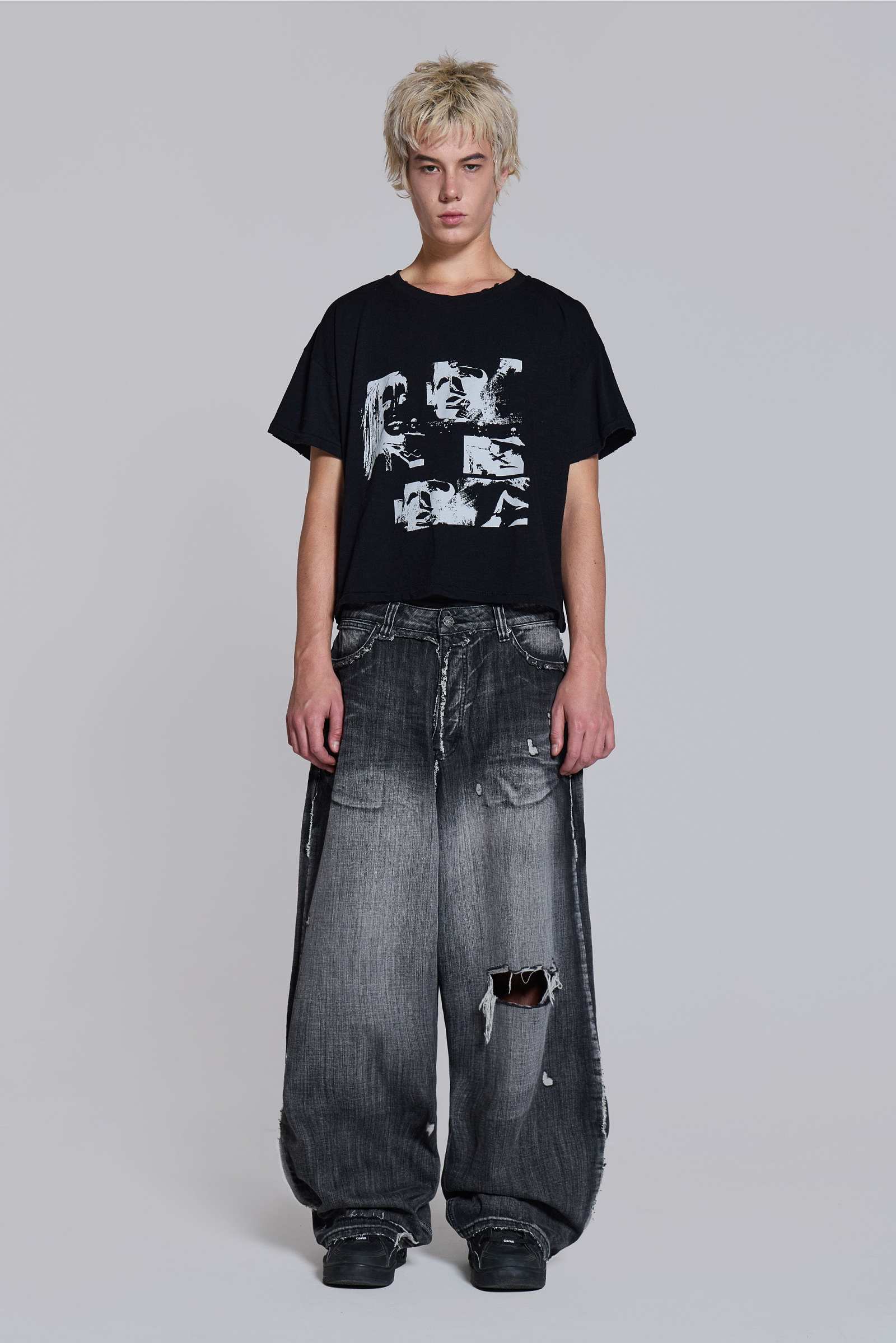 Black Eroded XL Colossus Jeans