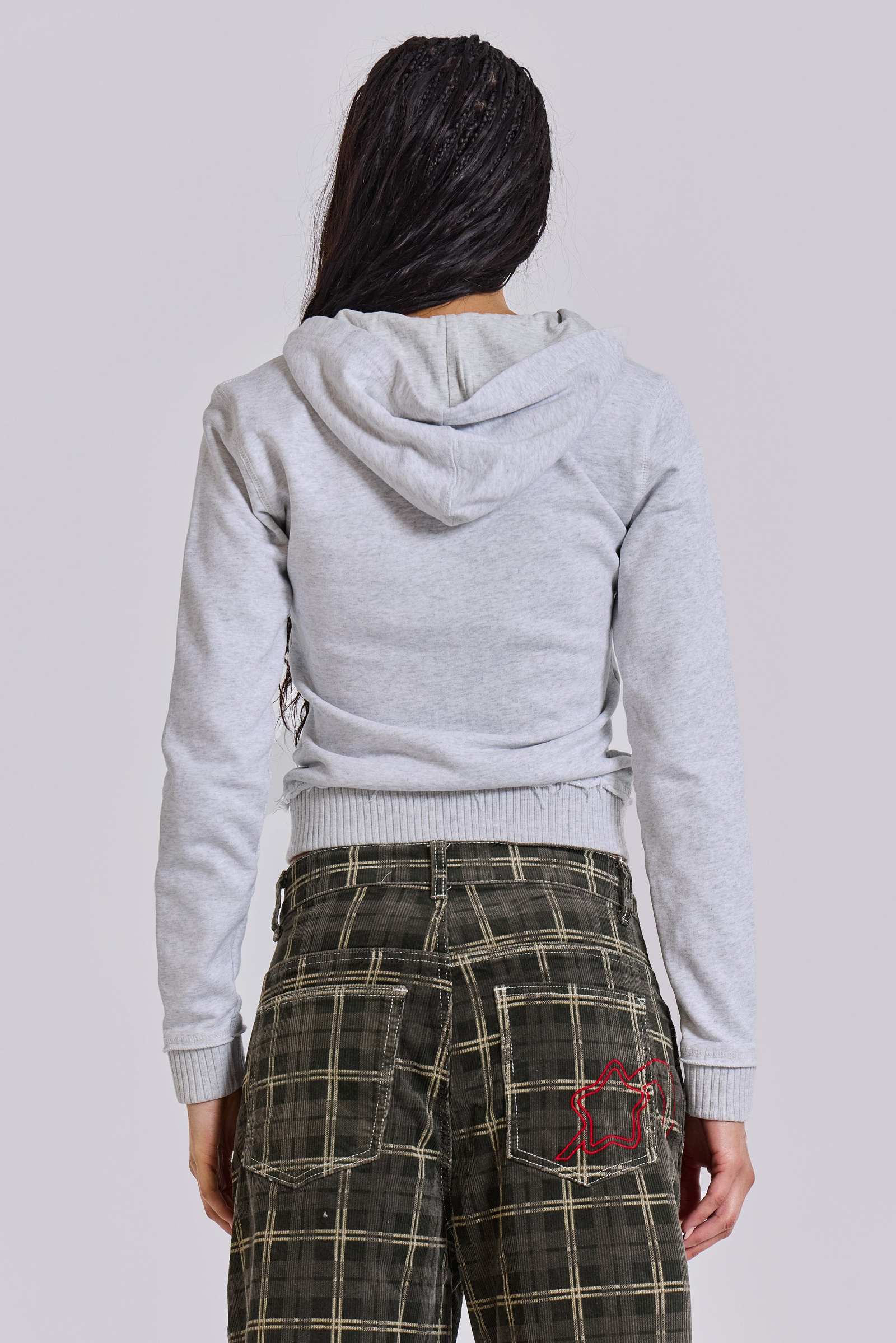 Grey Marl Military Monster Hoodie