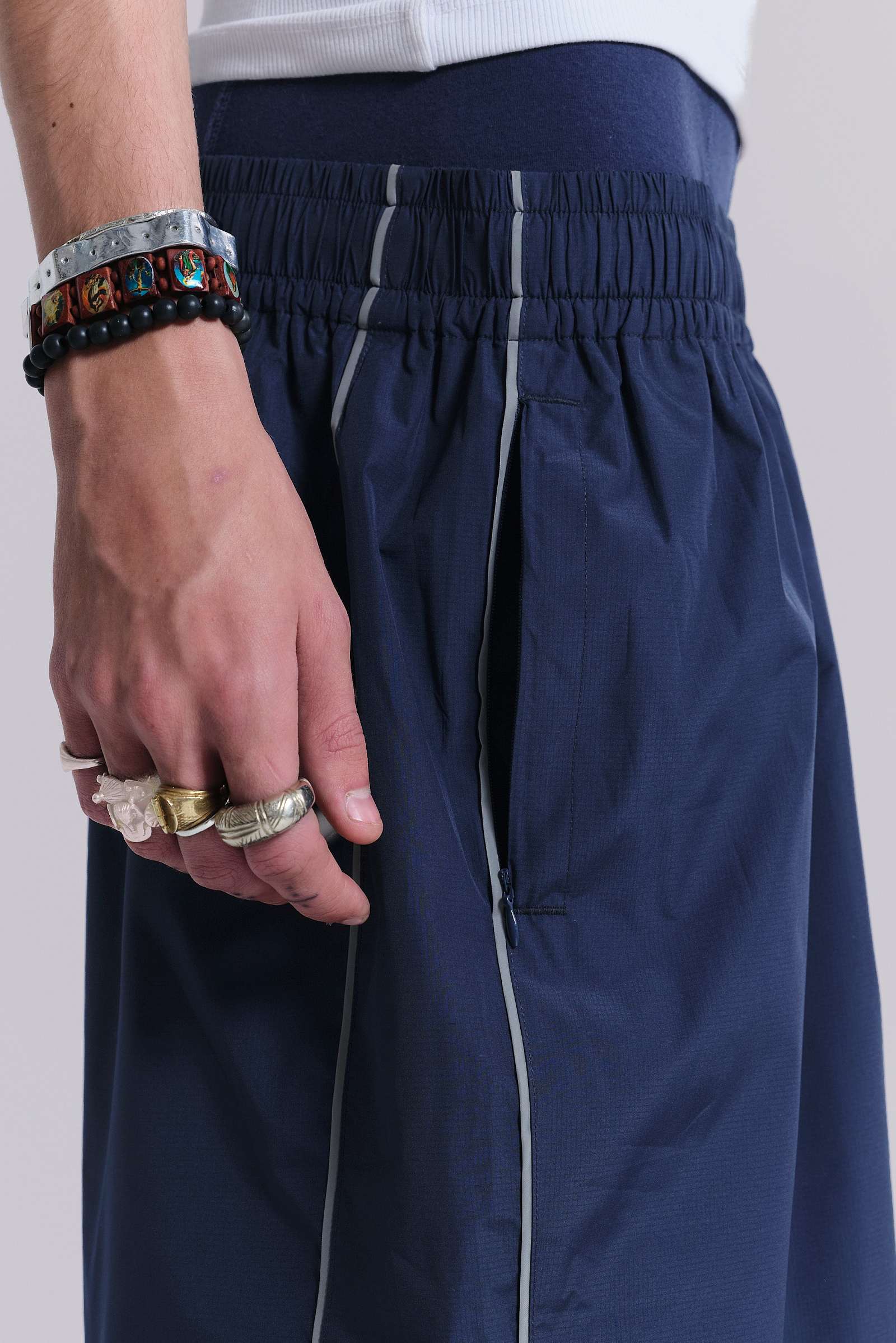 Navy Vapor Tracksuit Bottoms