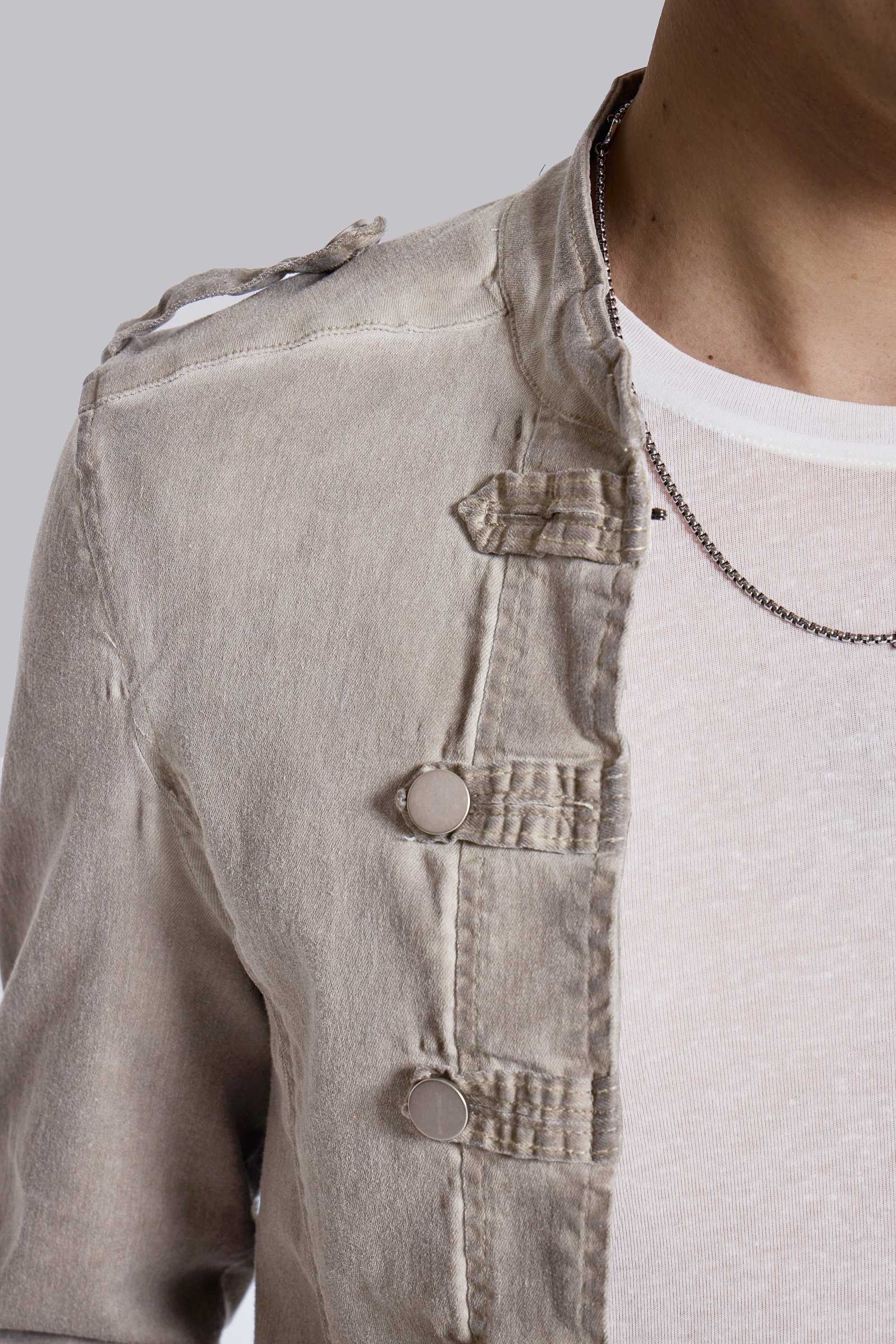 Rebel Military Jacket in Clay