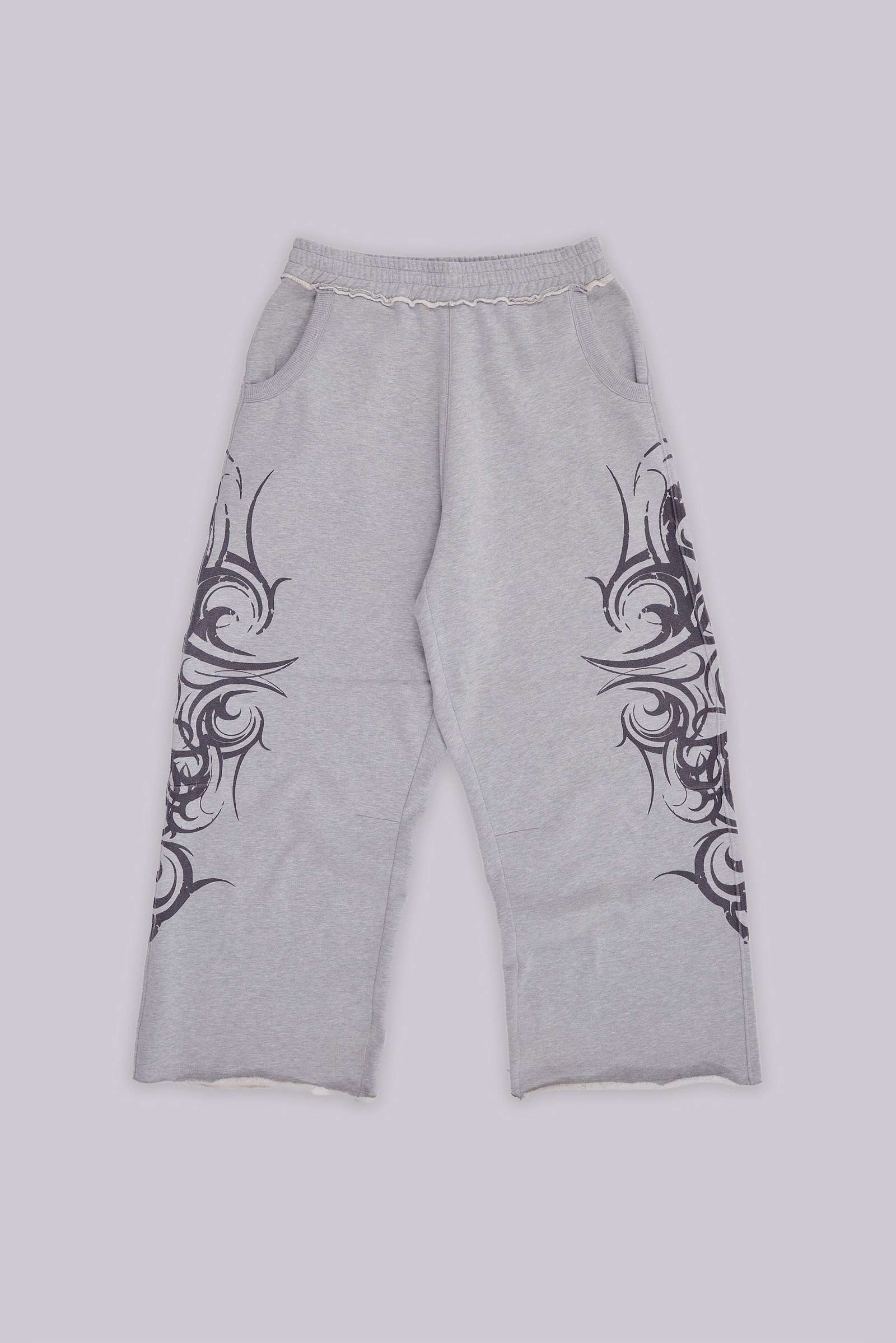 Grey Baggy Blade Joggers