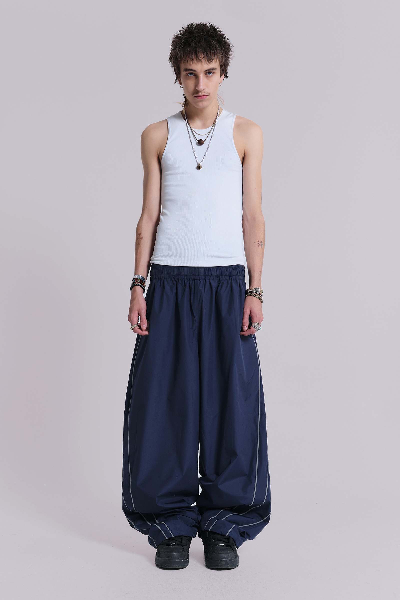 Navy Vapor Tracksuit Bottoms