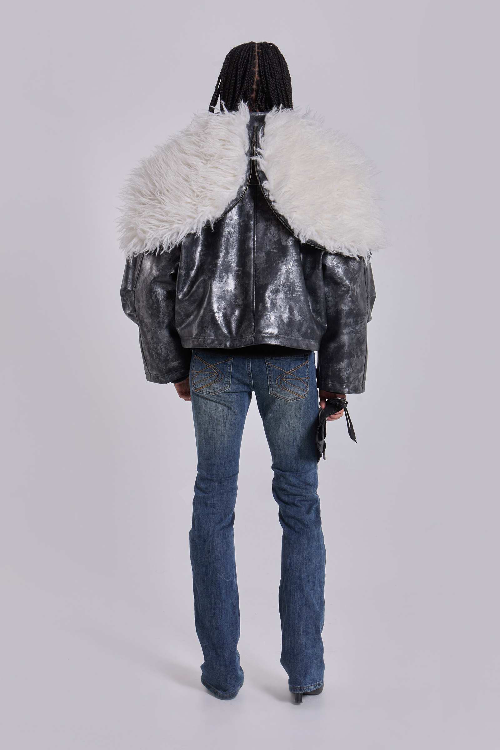 Mistra PU Leather Bomber Jacket