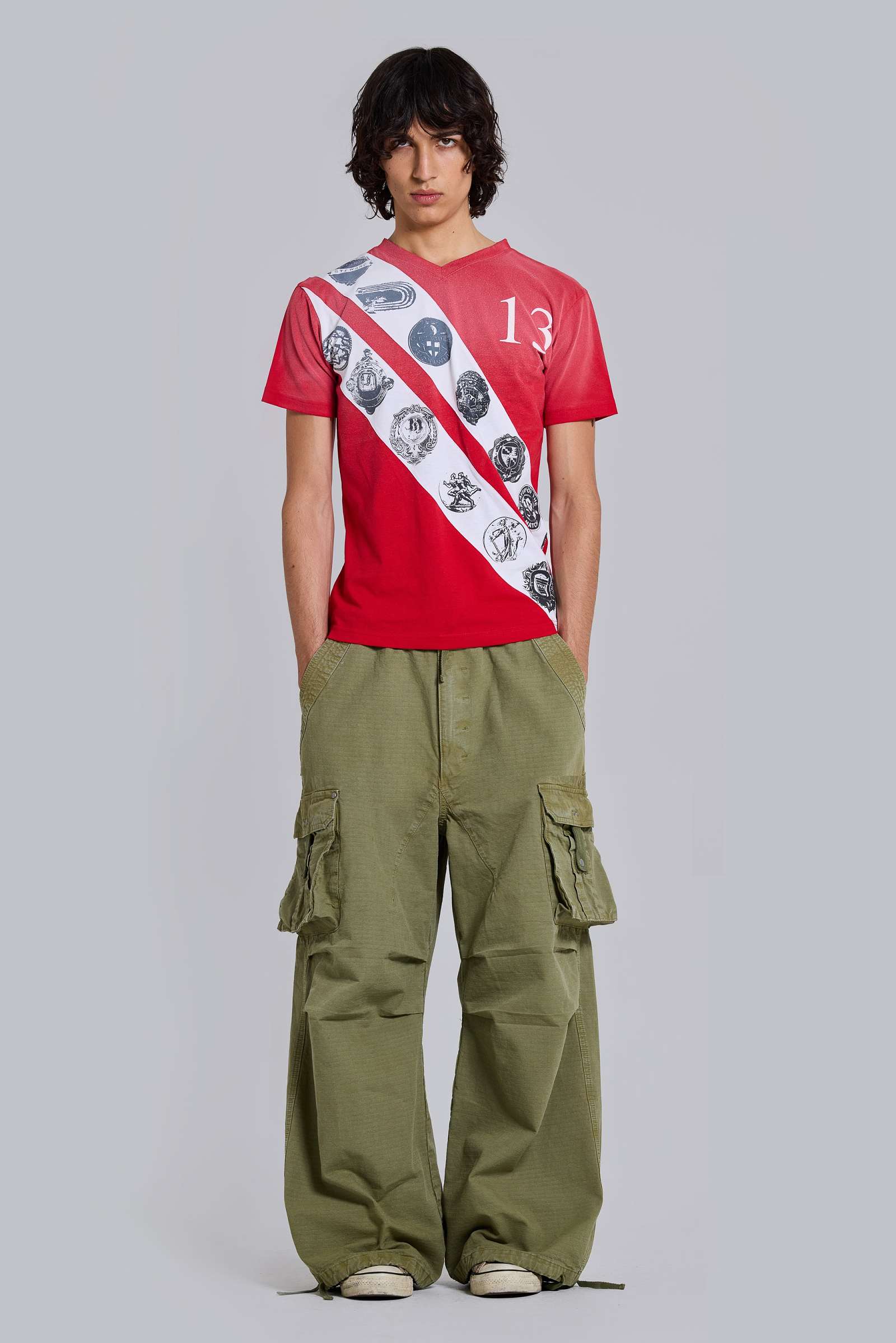 Olive XL Parachute Cargo Pants