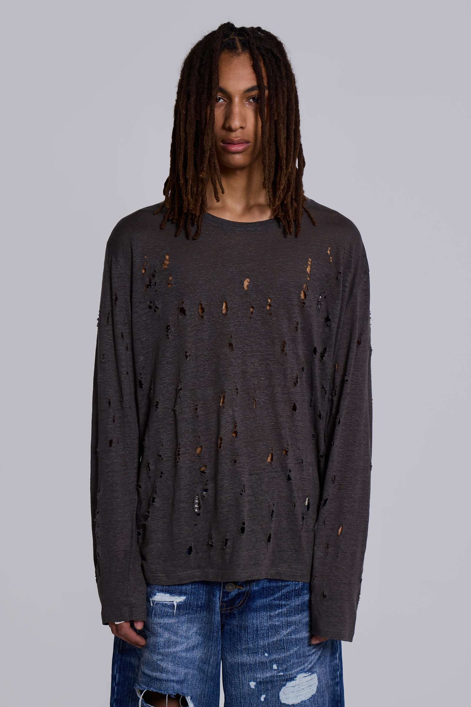 Rifle Distressed Knit Top