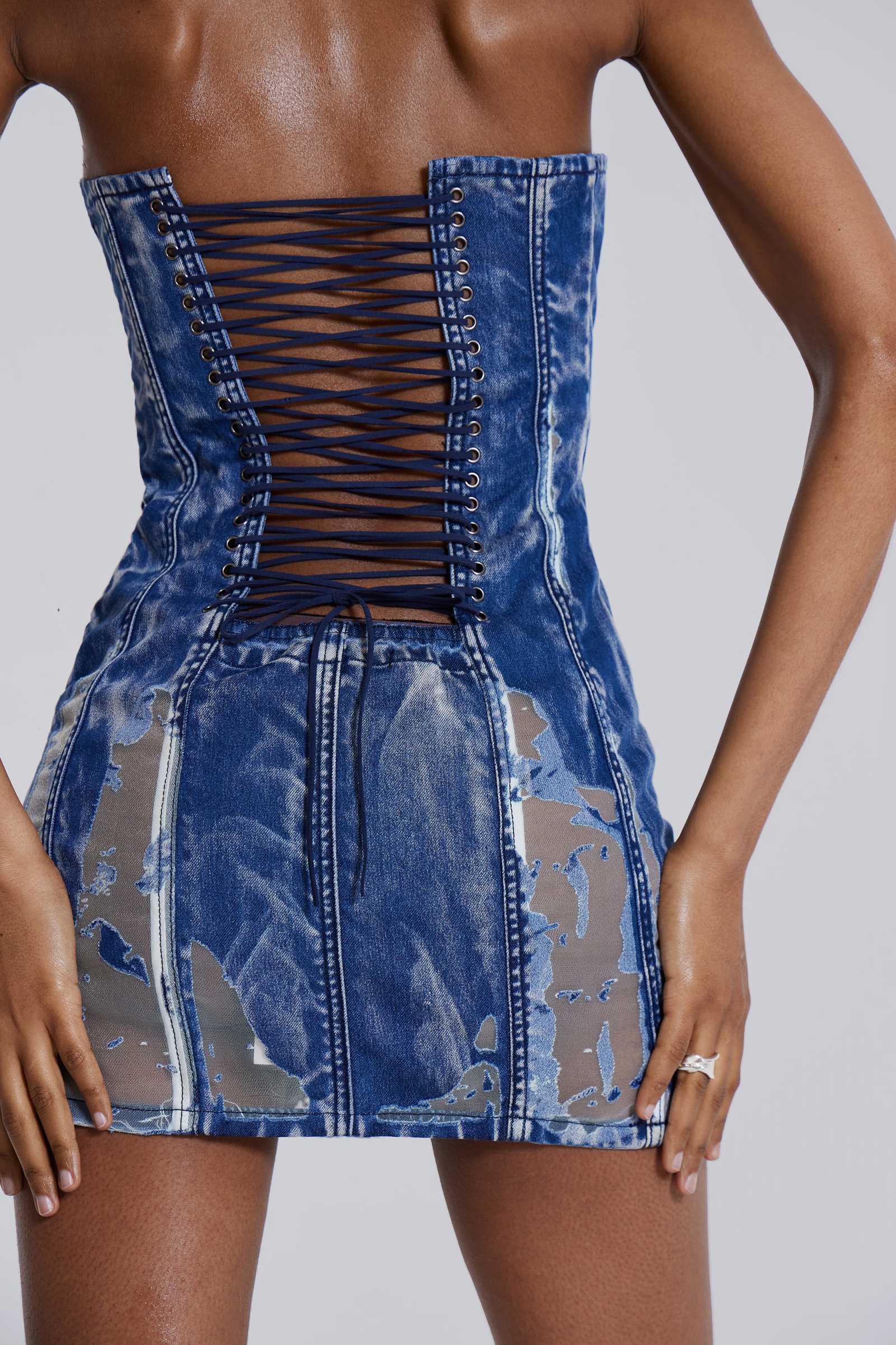 Shop Zion Denim Corset Mini Dress | Jaded London | Clothing Shop Zion Denim Corset Mini Dress | Jaded London | Clothing