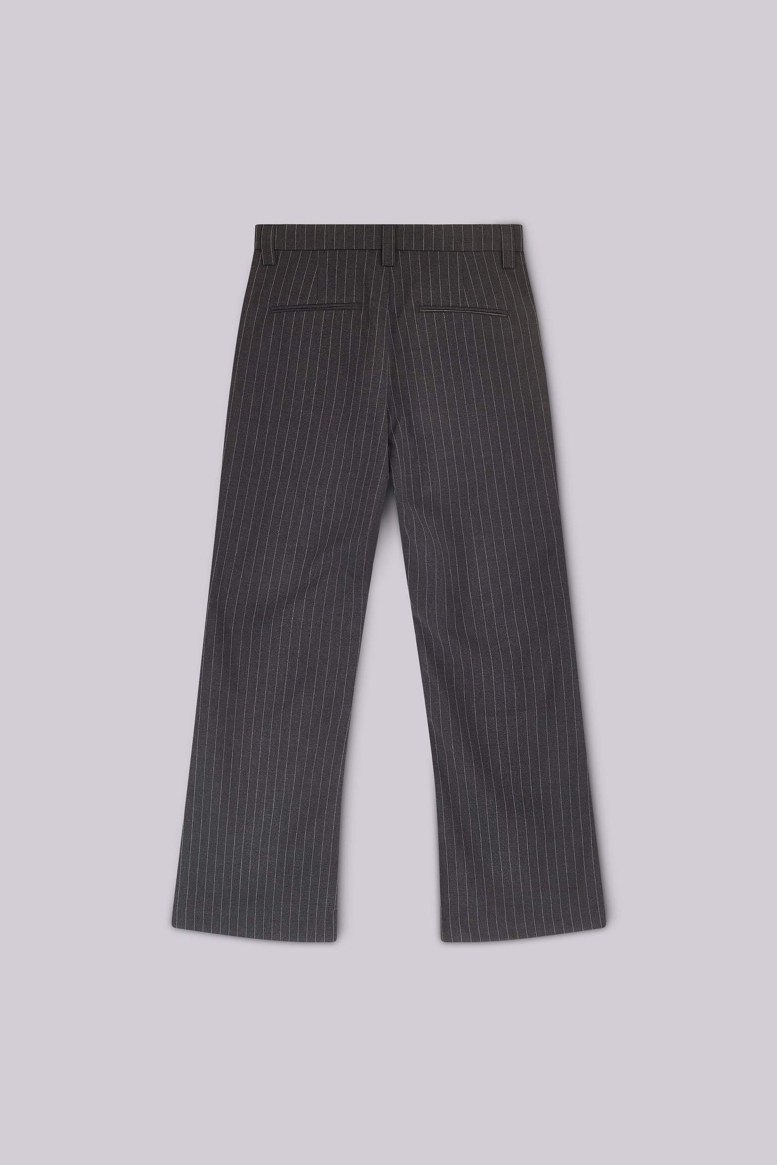 ぬーん様　JadedLondon GreyStripe buggy slacks Grey Pinstripe Stacked Bootcut Suit Pants | Jaded London | Clothing
