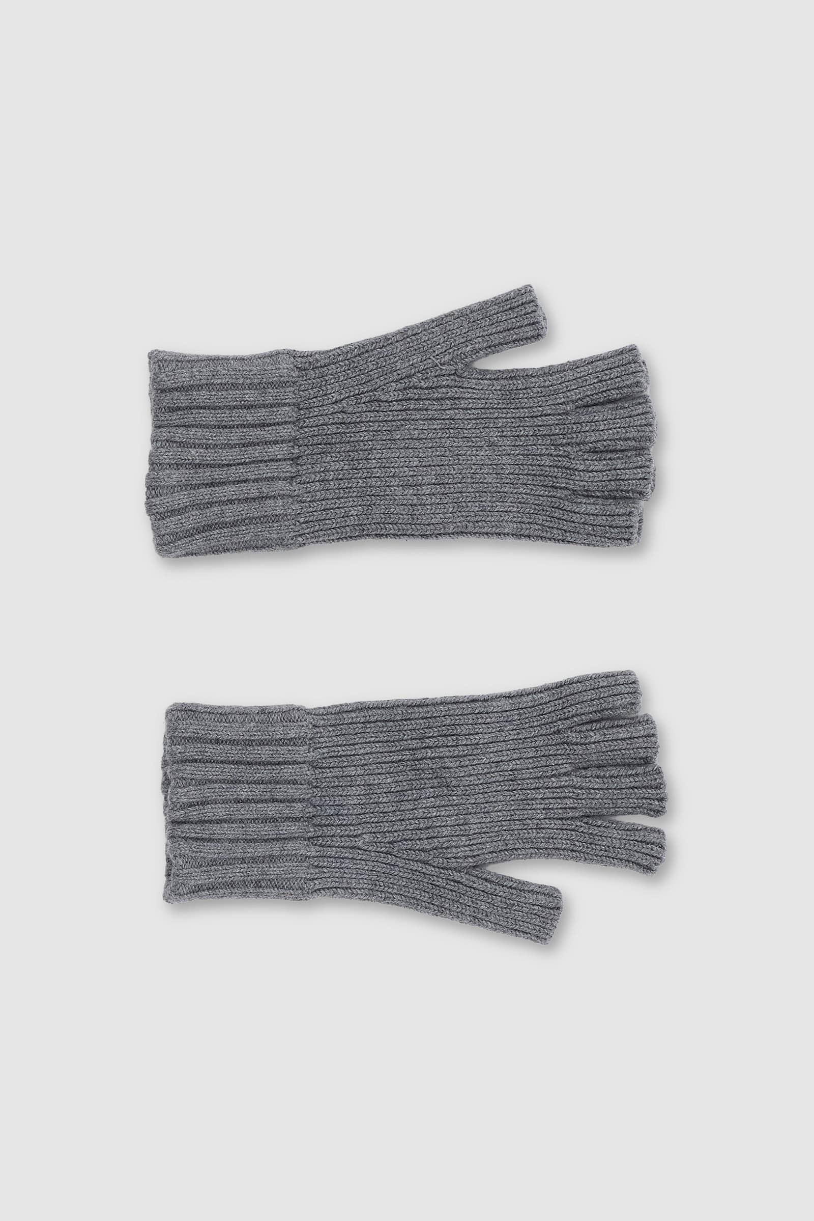 Grey Drummer Fingerless Gloves