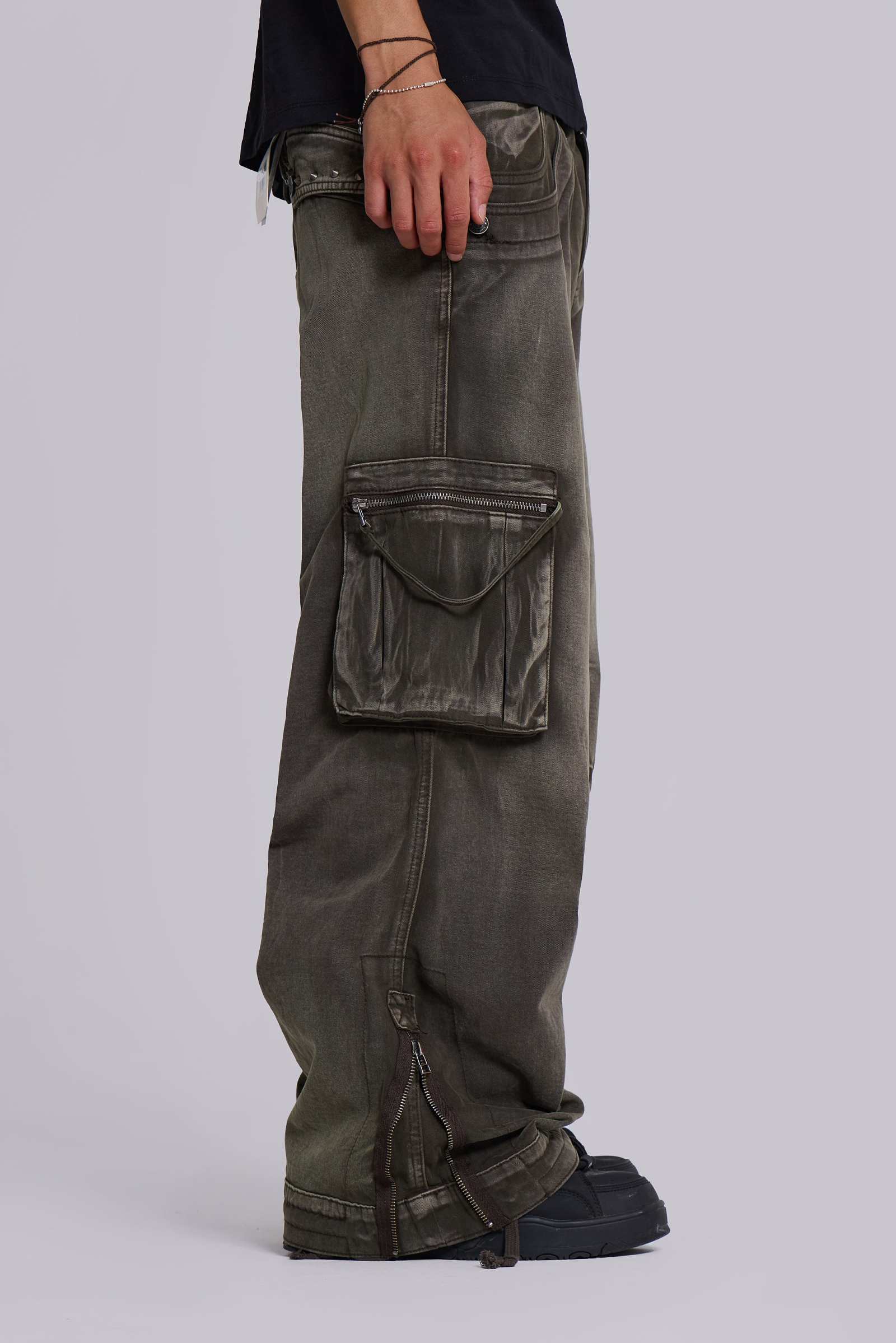 Faded Khaki Trooper Cargo Pants