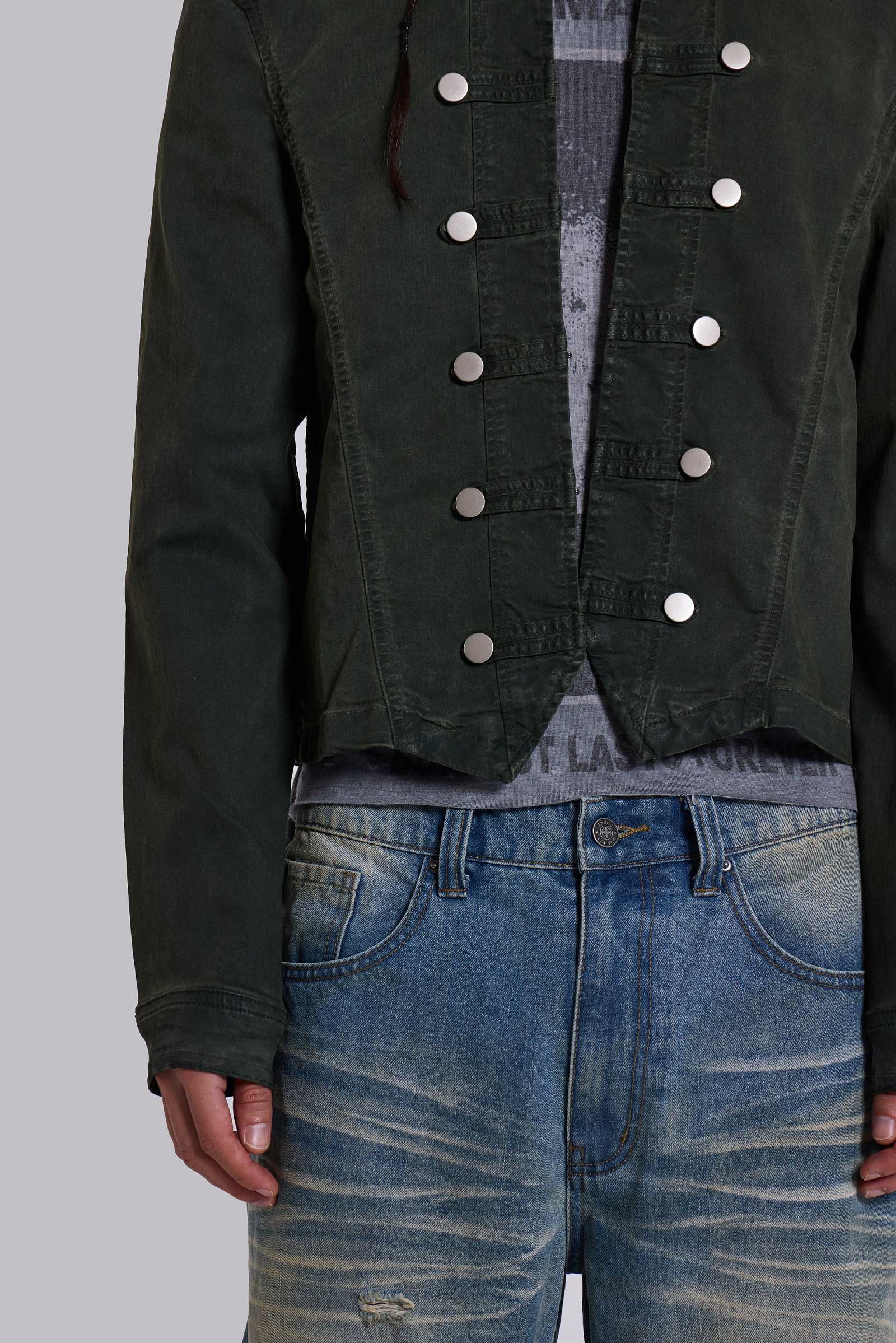 Rebel Military Jacket in Khaki