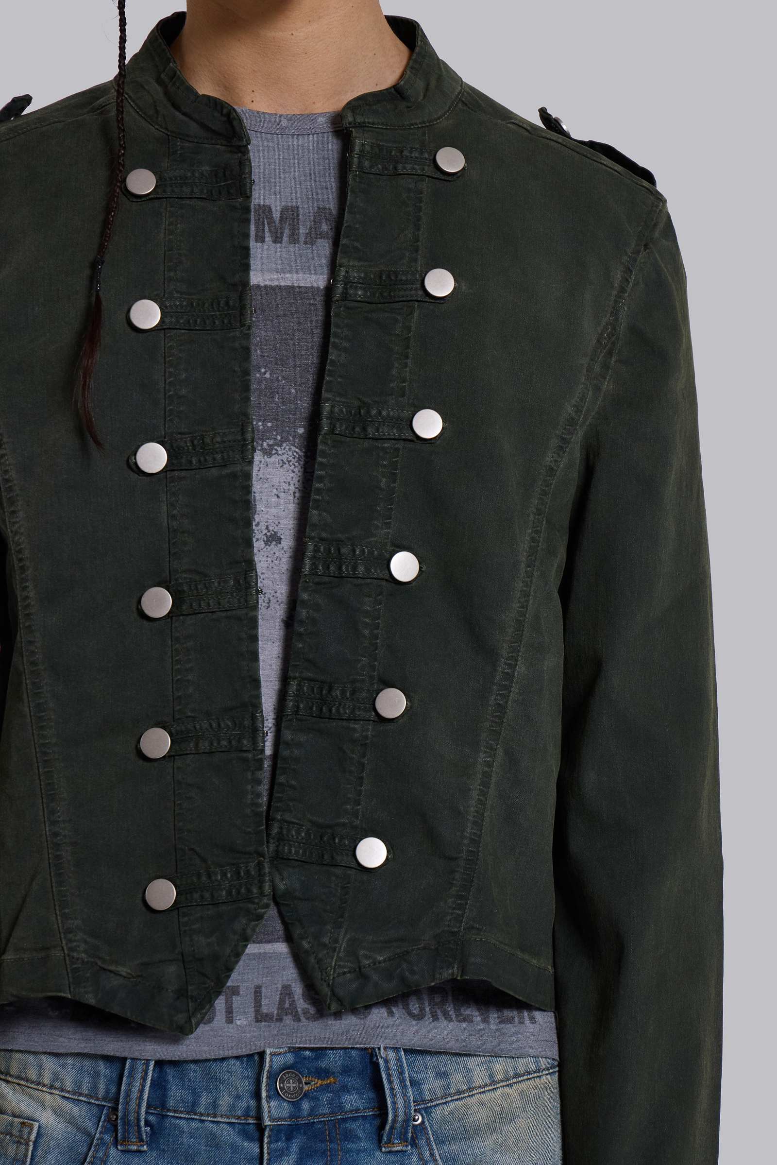 Rebel Military Jacket in Khaki