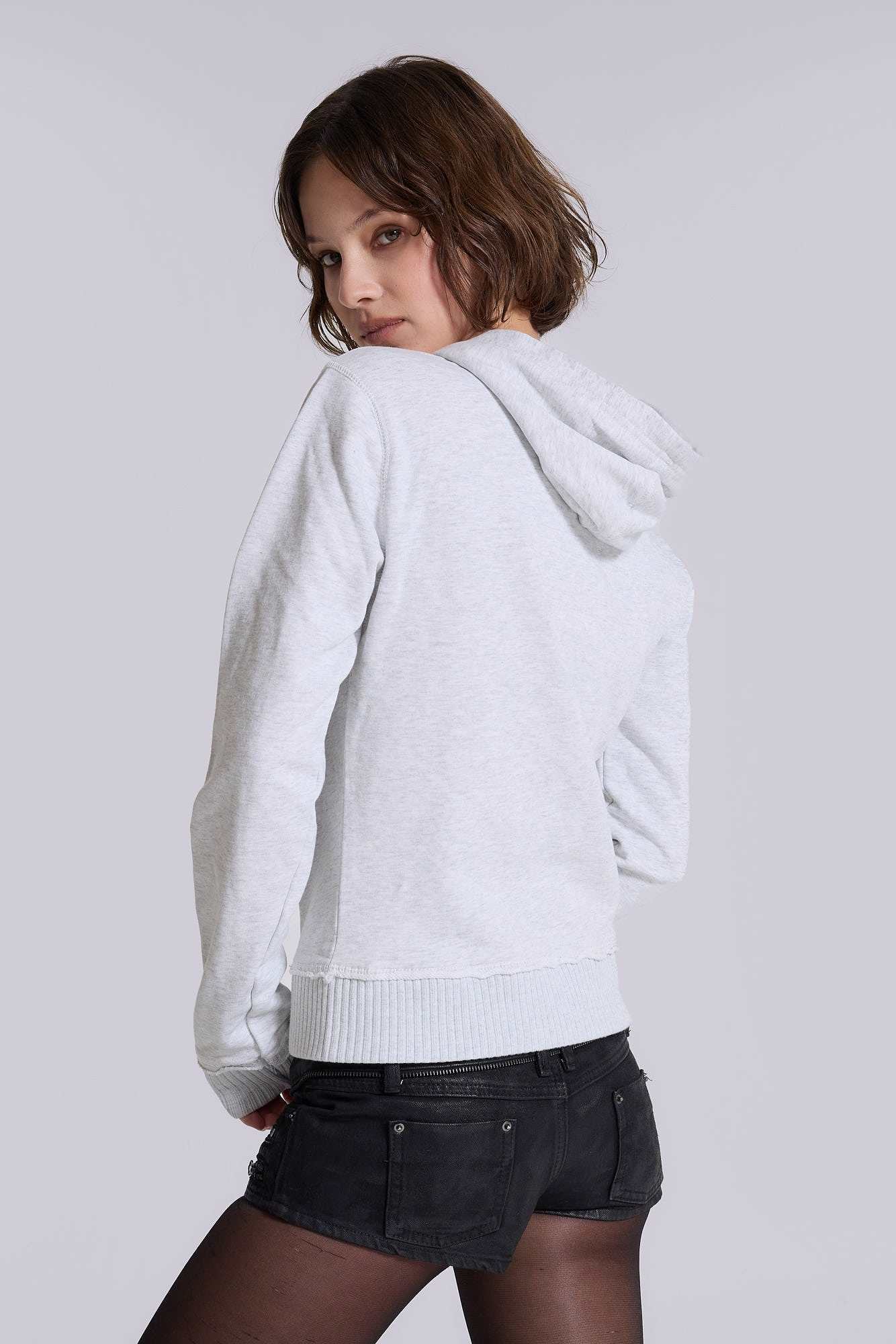 Grey Marl Military Monster Hoodie