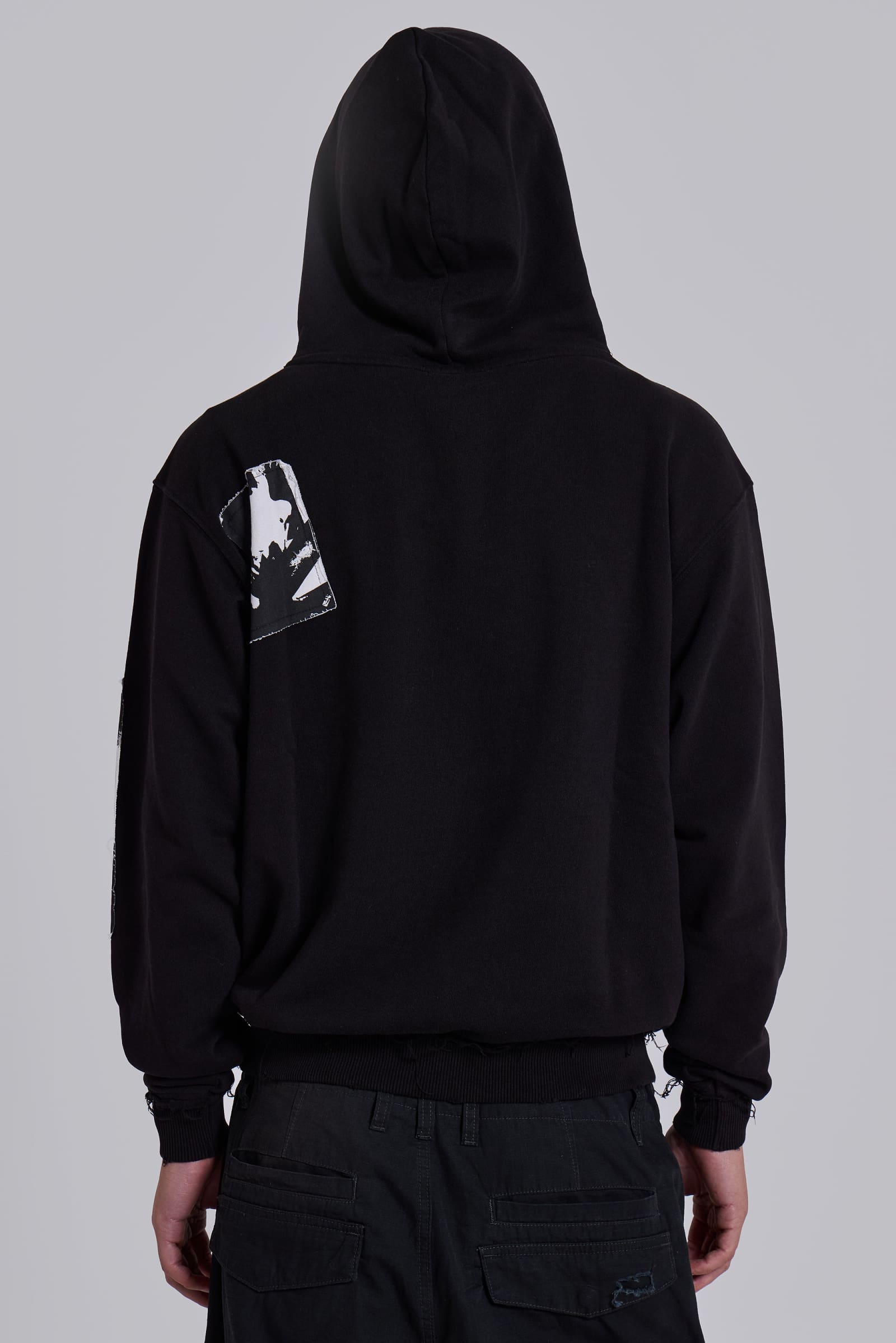 Black Devoted Patch Hoodie | Jaded London | Clothing