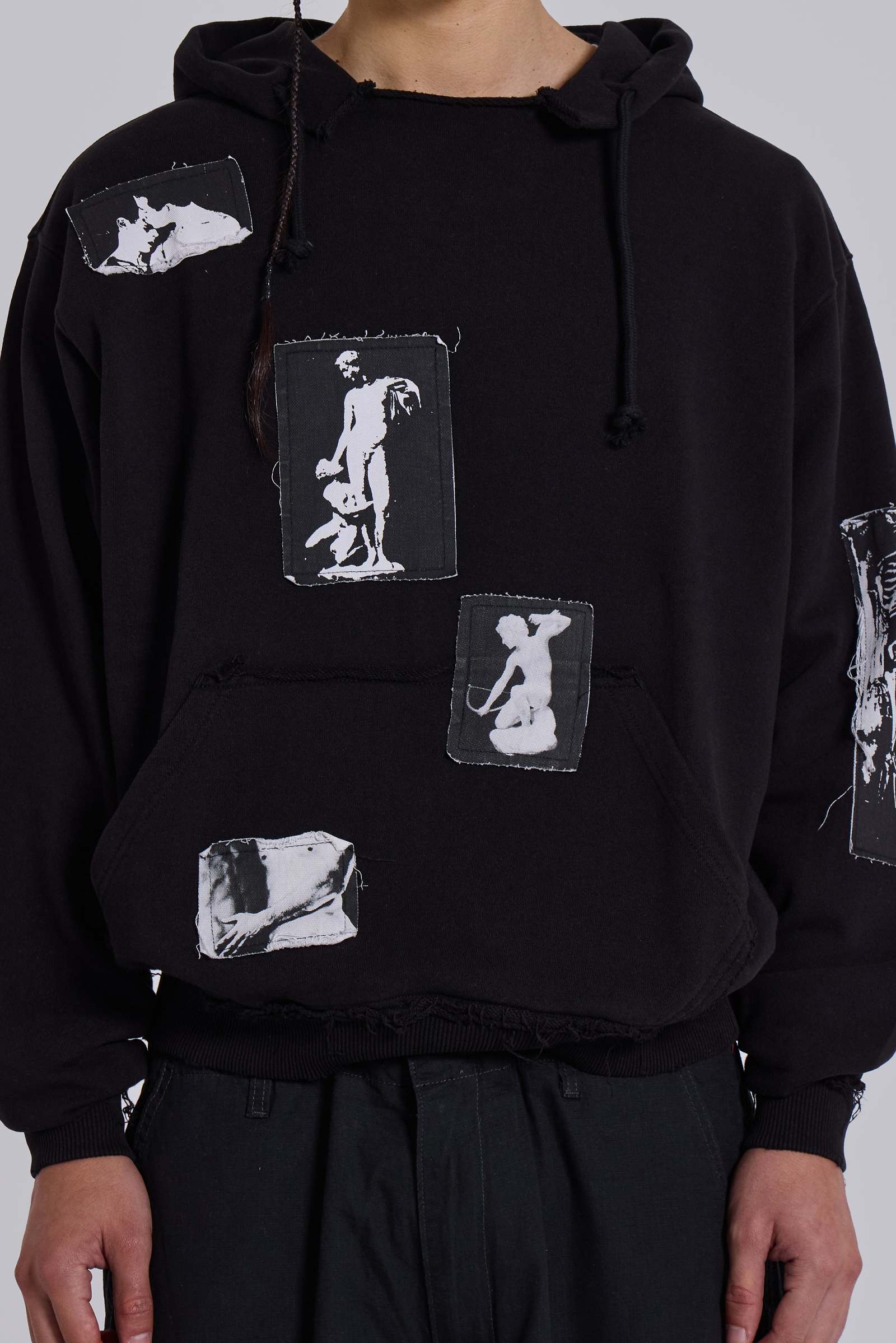 Black Devoted Patch Hoodie | Jaded London | Clothing