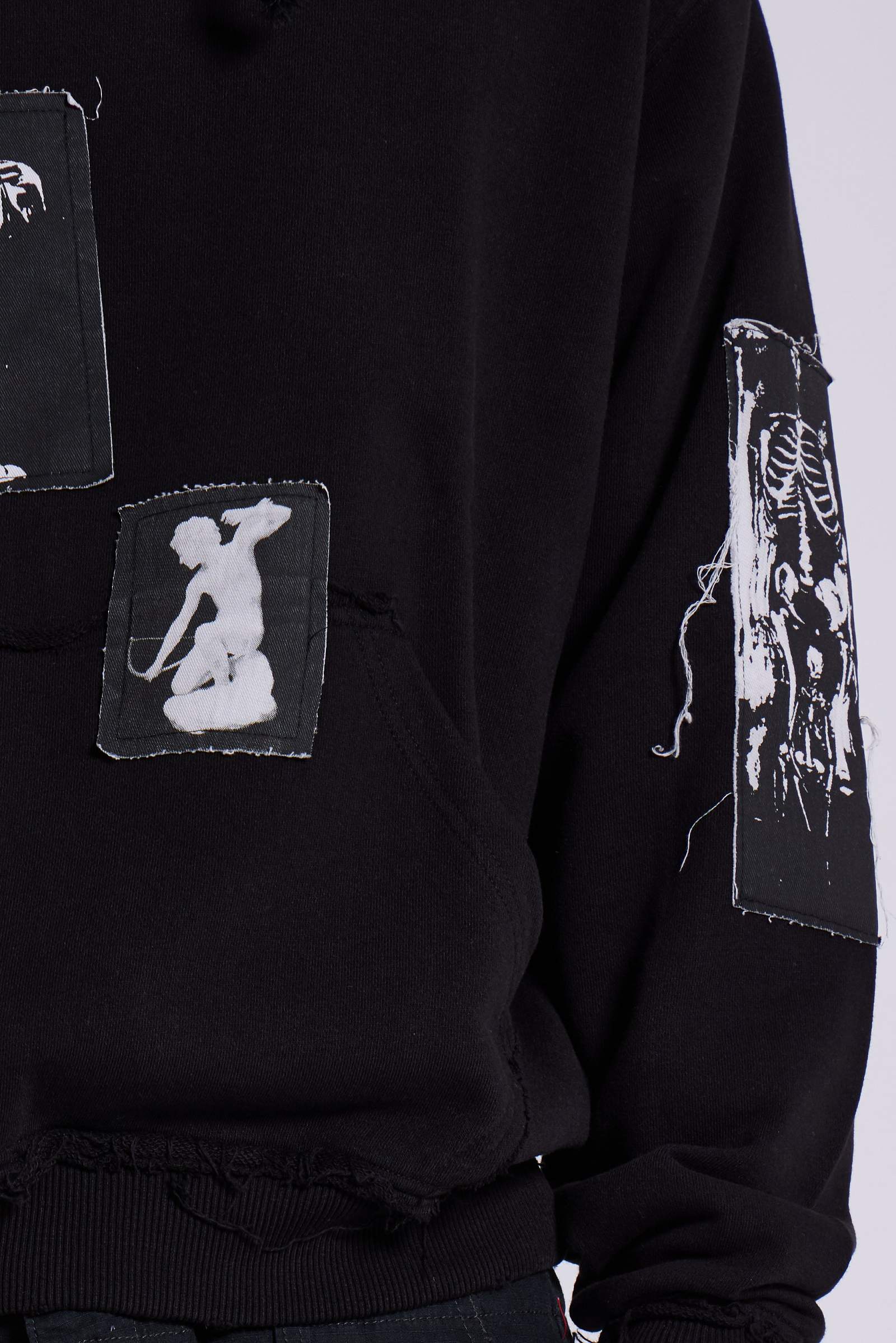 Black Devoted Patch Hoodie | Jaded London | Clothing