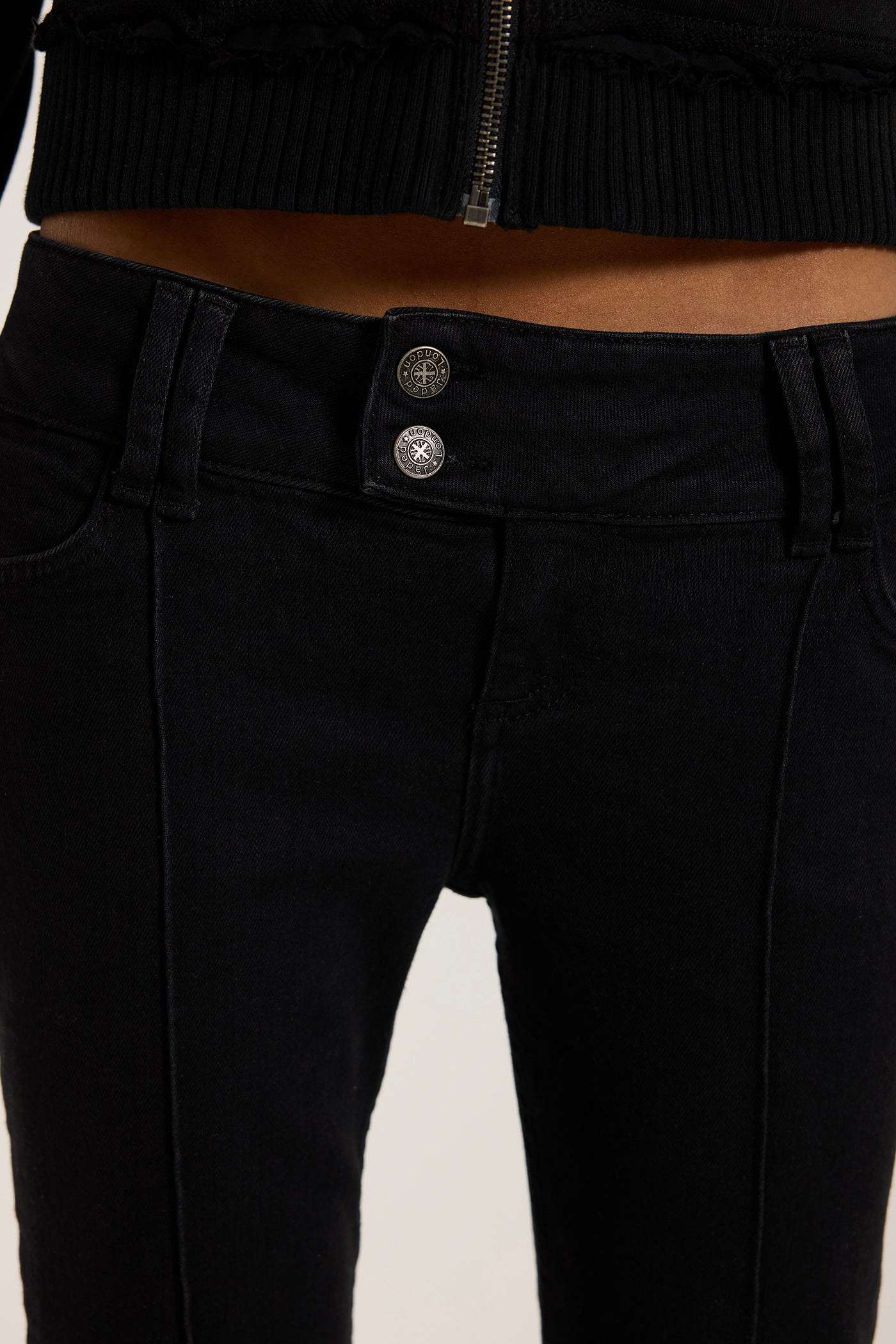 Solid Black Thirteen Jeans