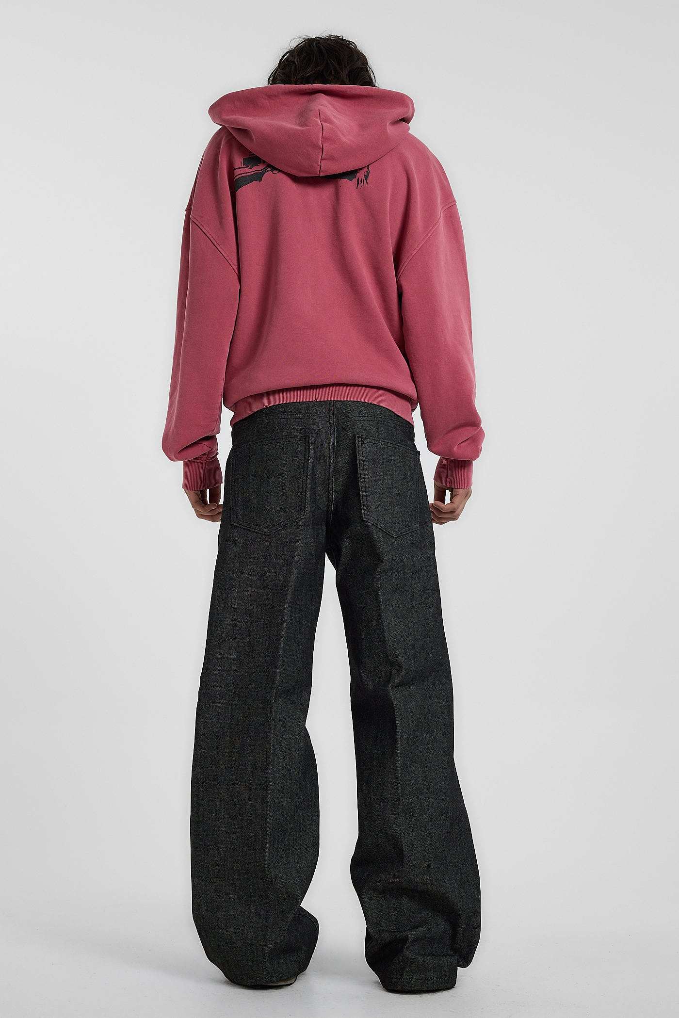 Red Washed Distressed The Devoted Hoodie