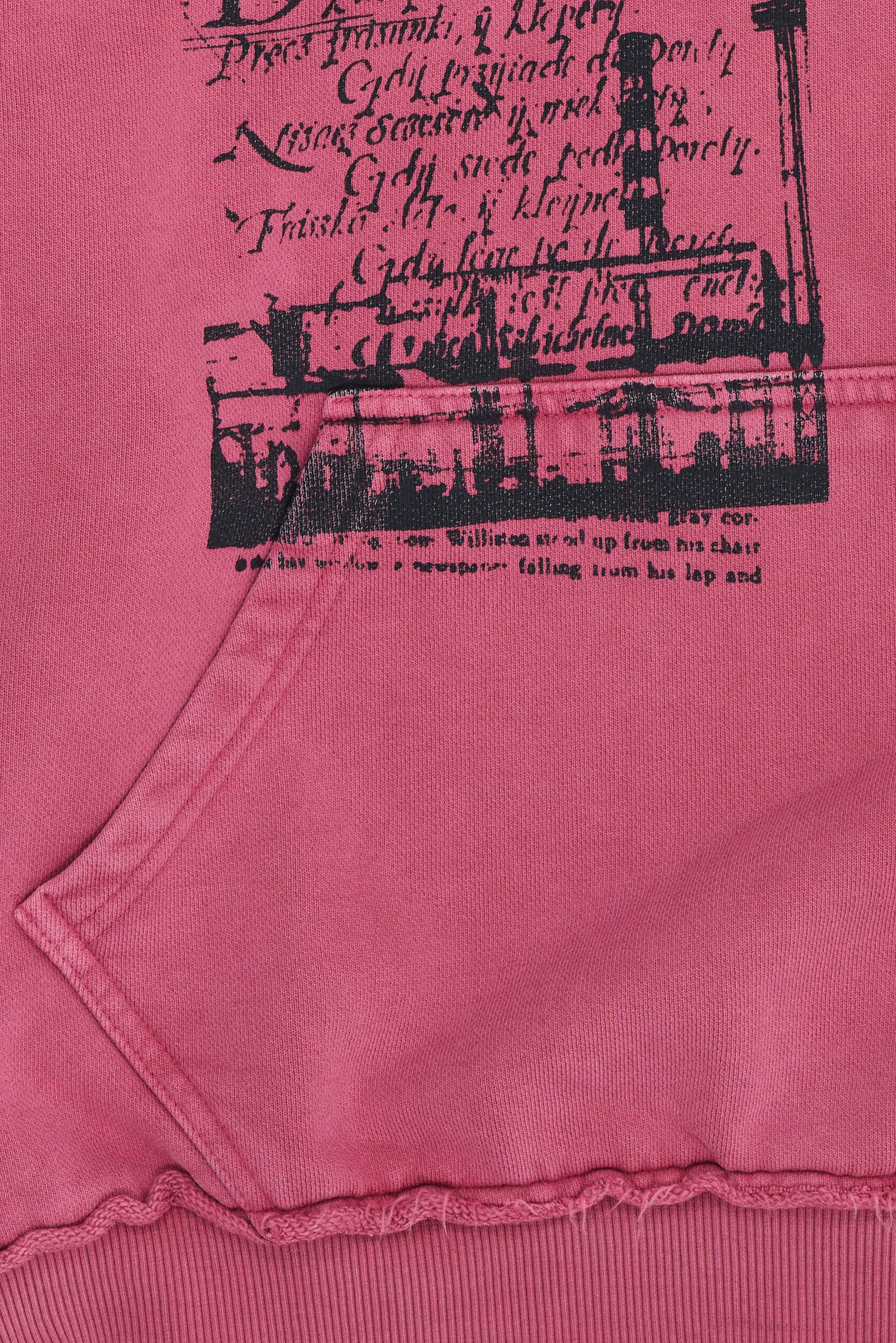Red Washed Distressed The Devoted Hoodie