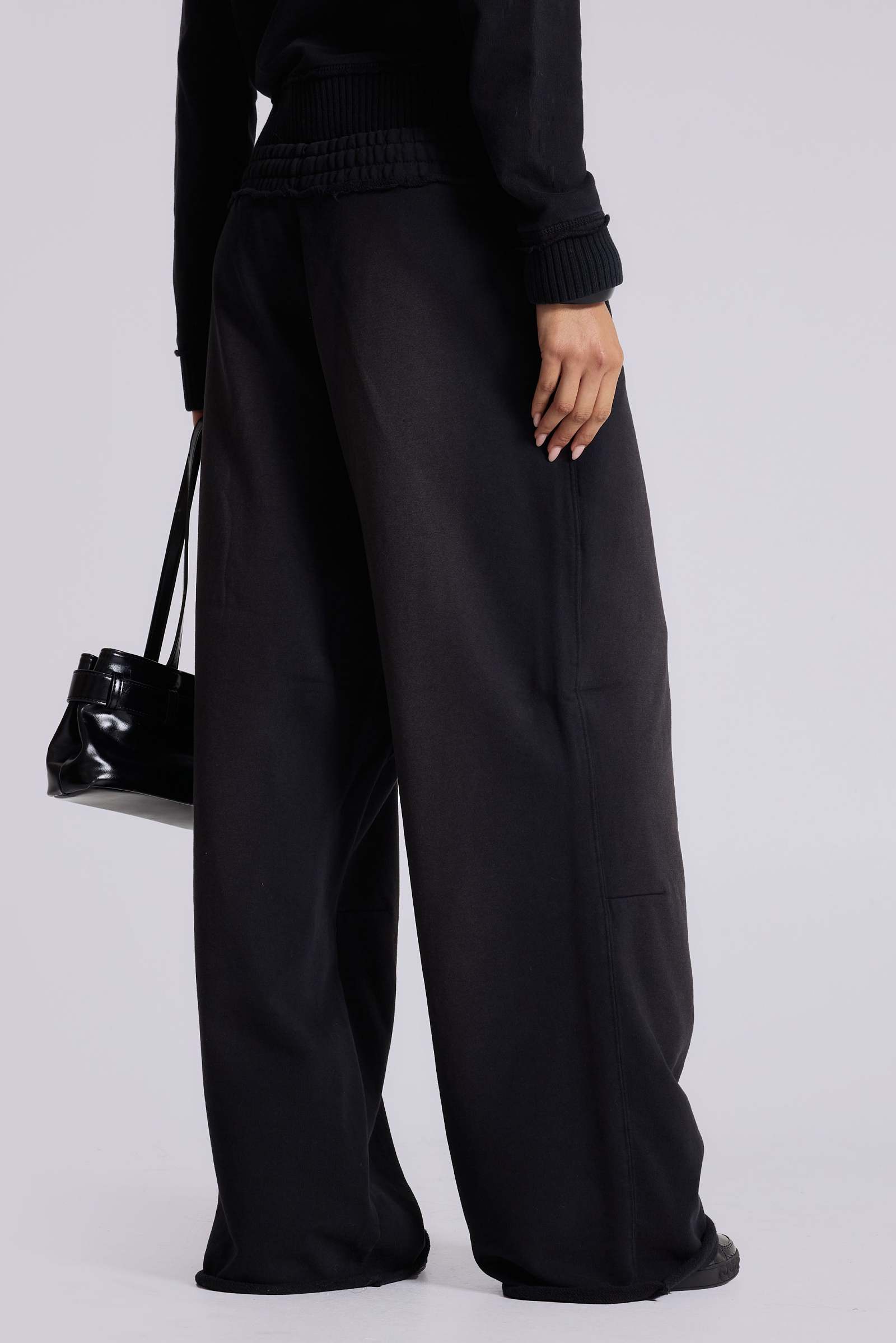 Black Baggy Monster Joggers