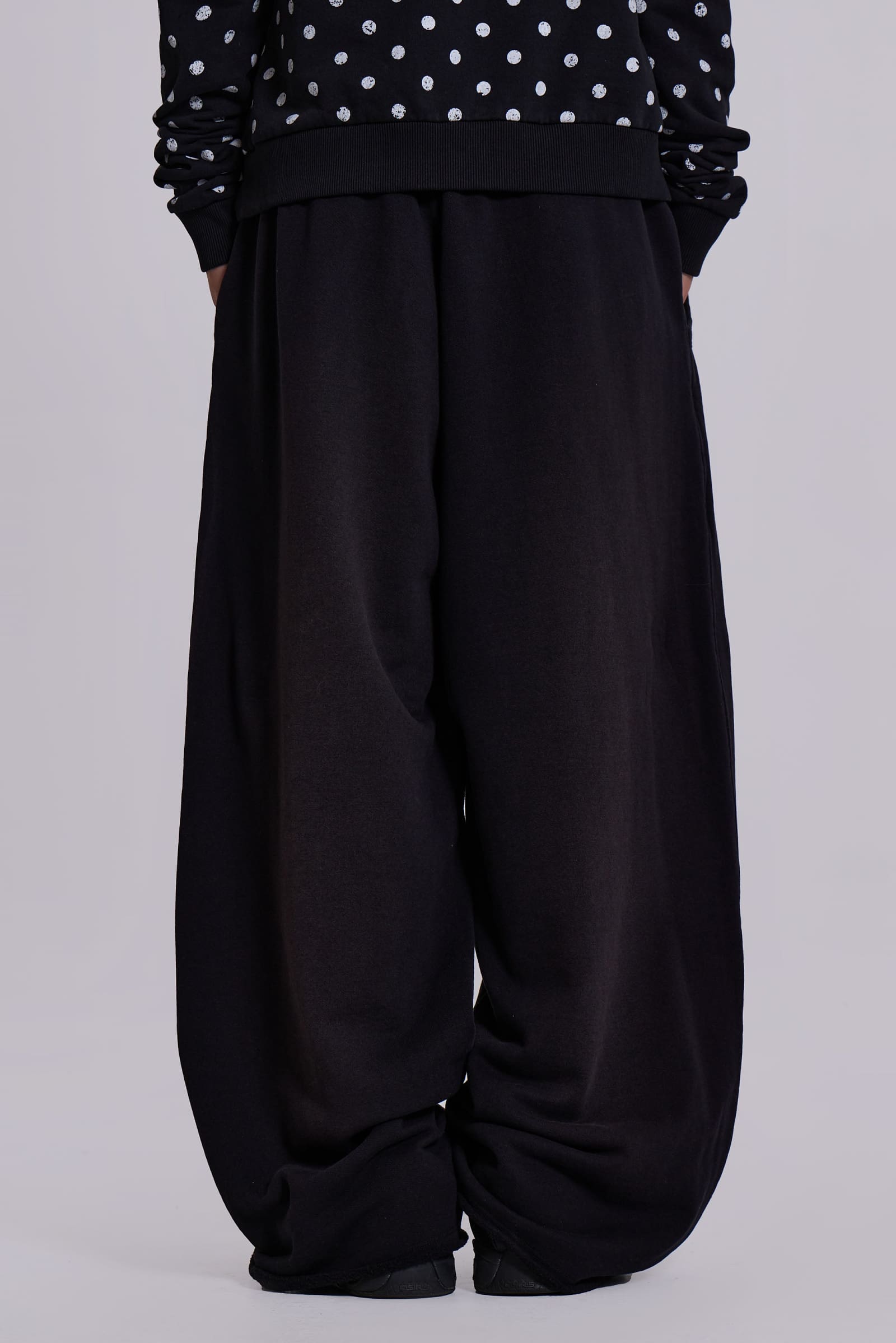 Black Baggy Monster Joggers