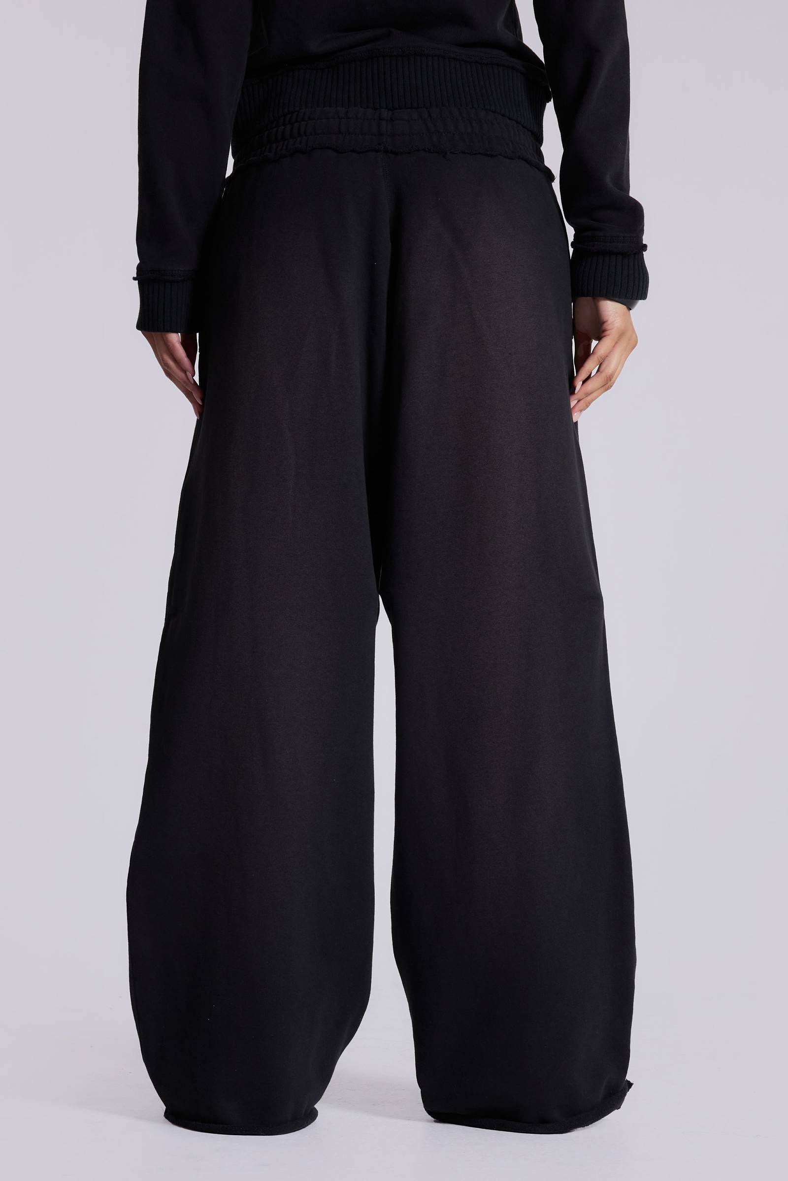 Black Baggy Monster Joggers