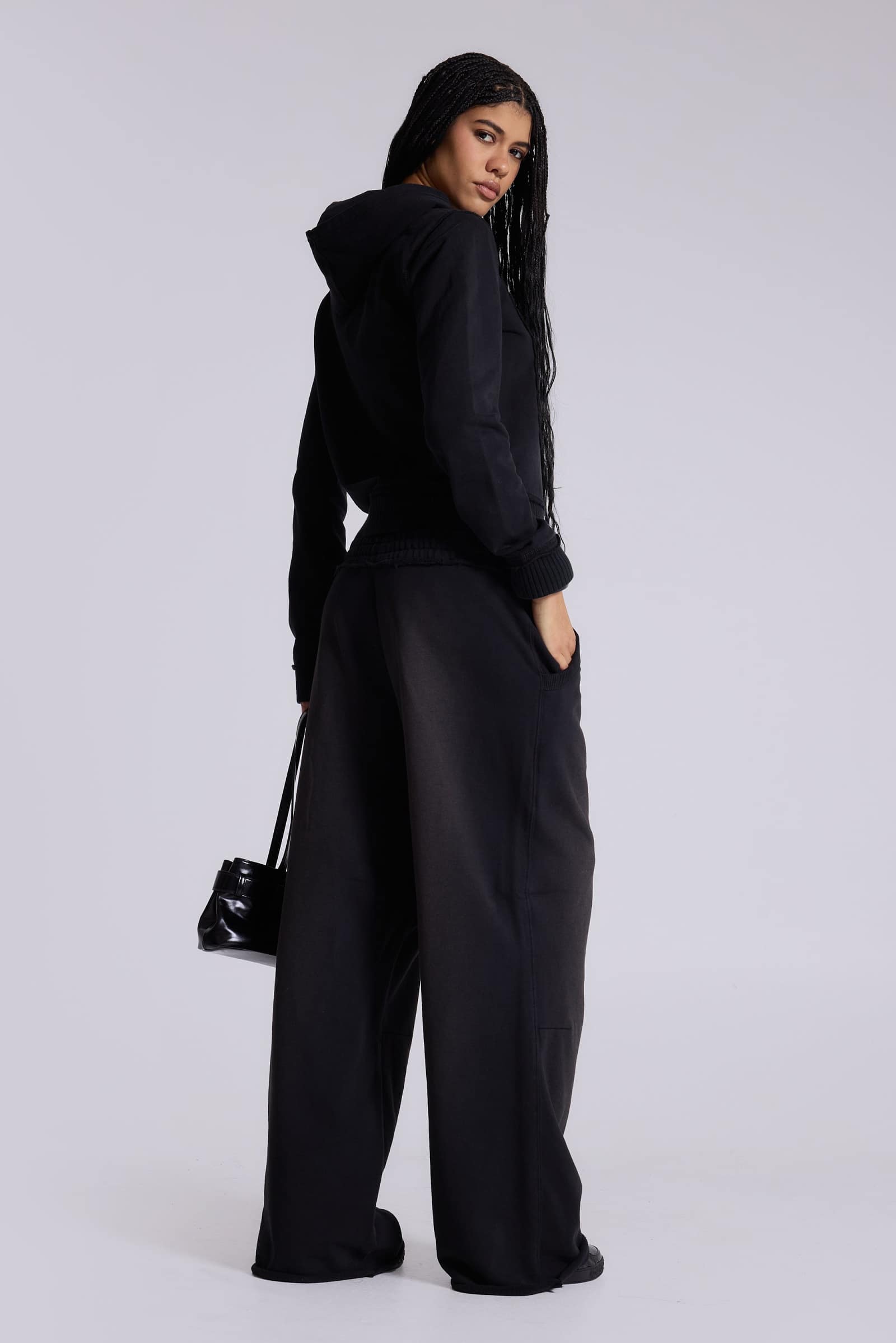 Black Baggy Monster Joggers