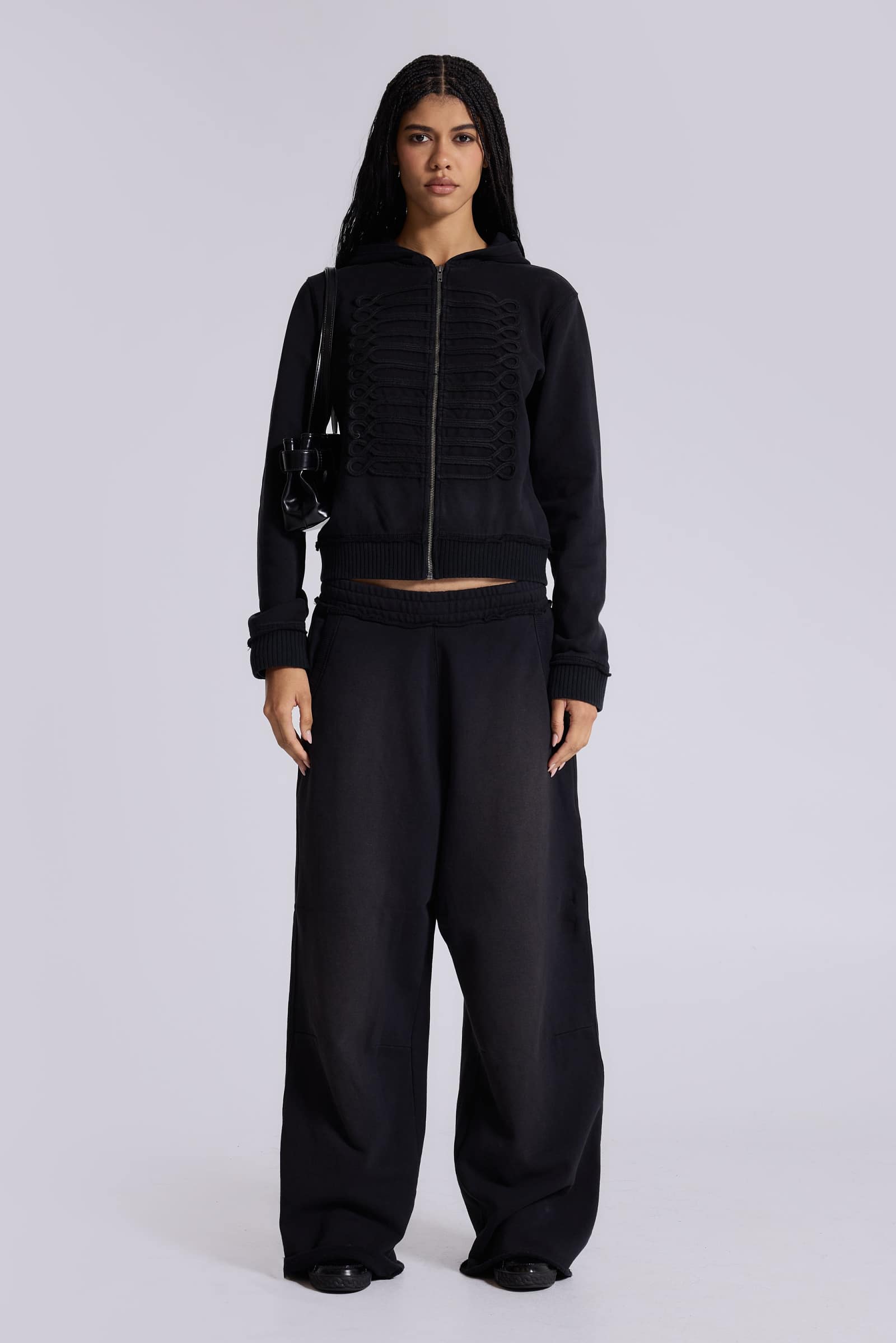 Black Baggy Monster Joggers