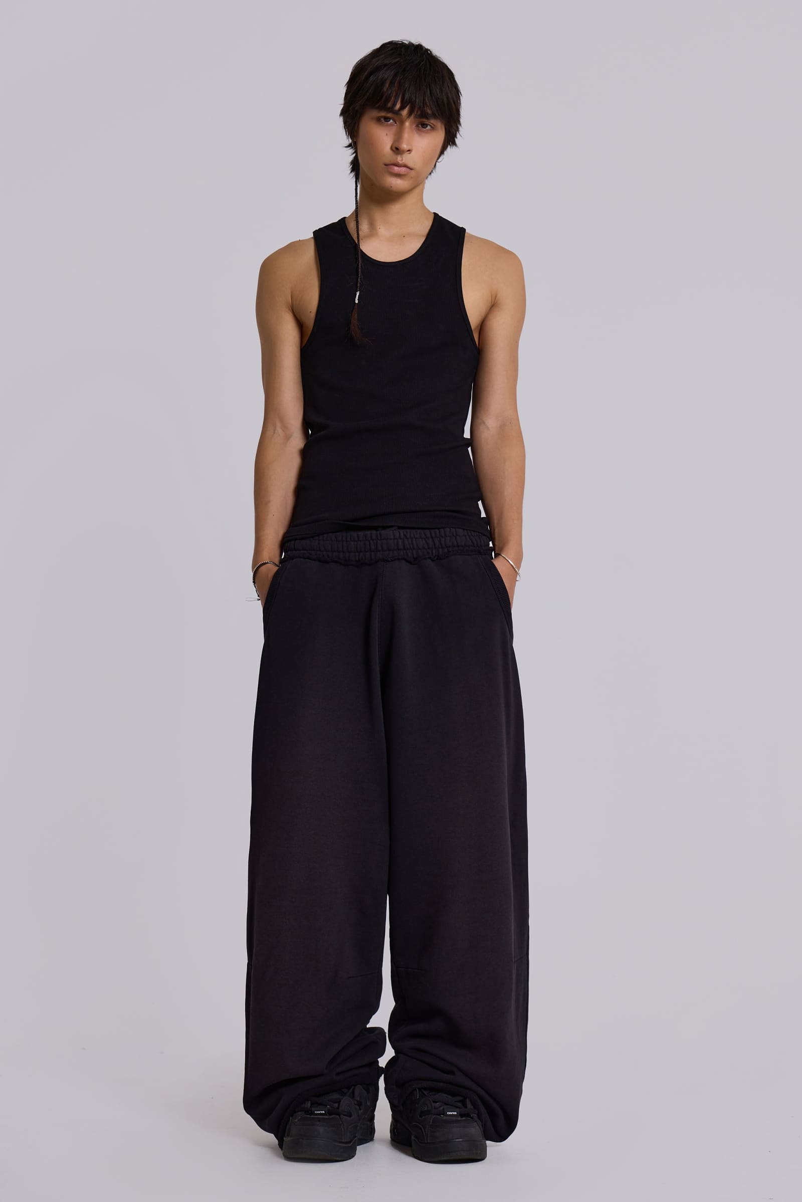 Black Baggy Monster Joggers