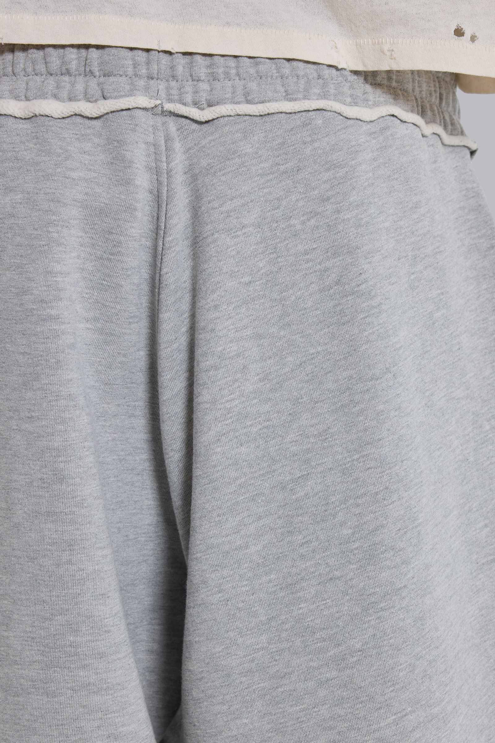 Grey Marl Cuffed Baggy Monster Joggers