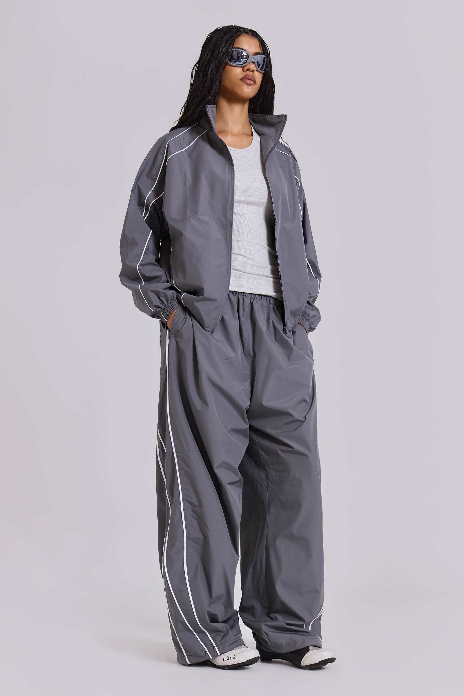 Grey Vapor Tracksuit Top