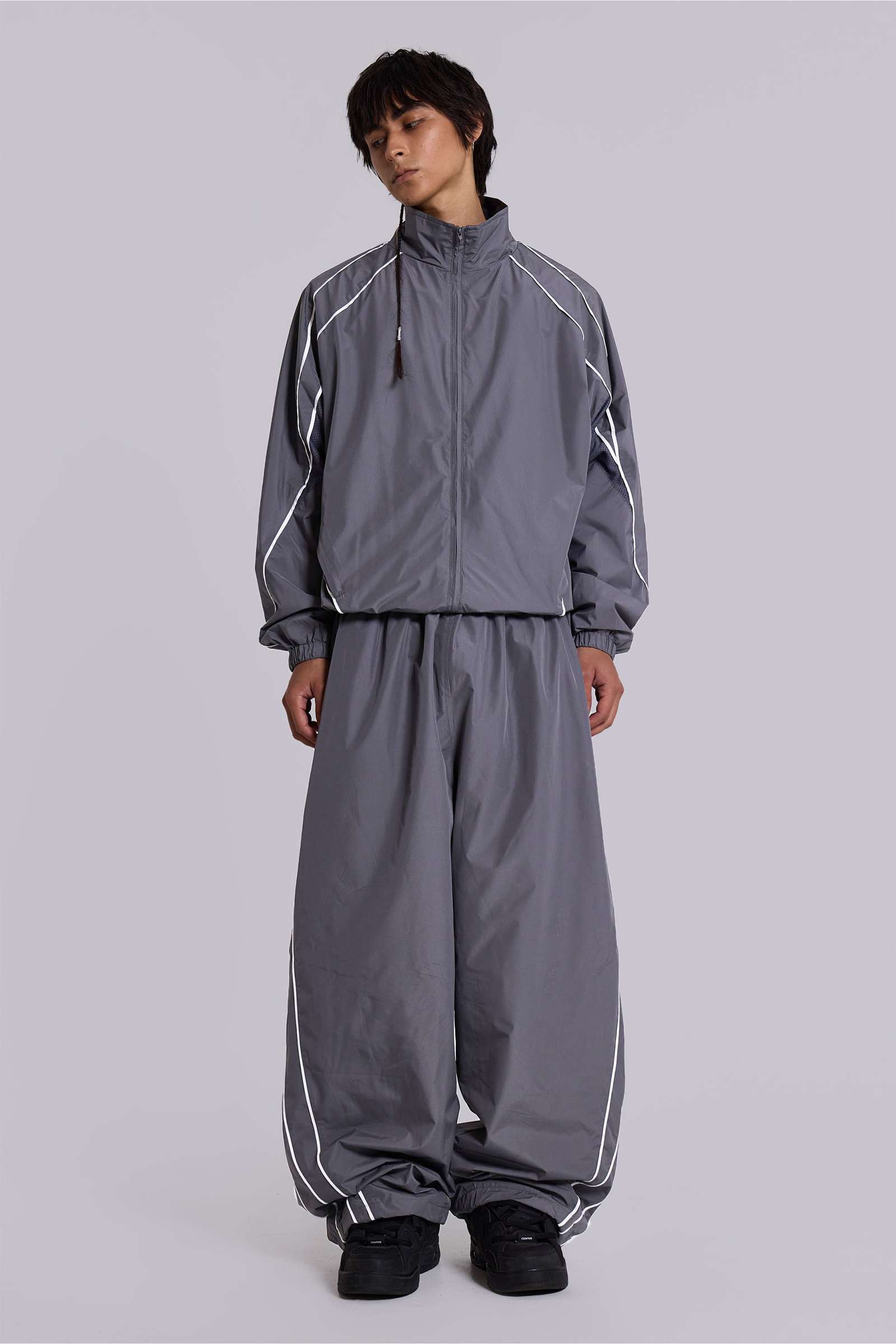 Grey Vapor Tracksuit Bottoms