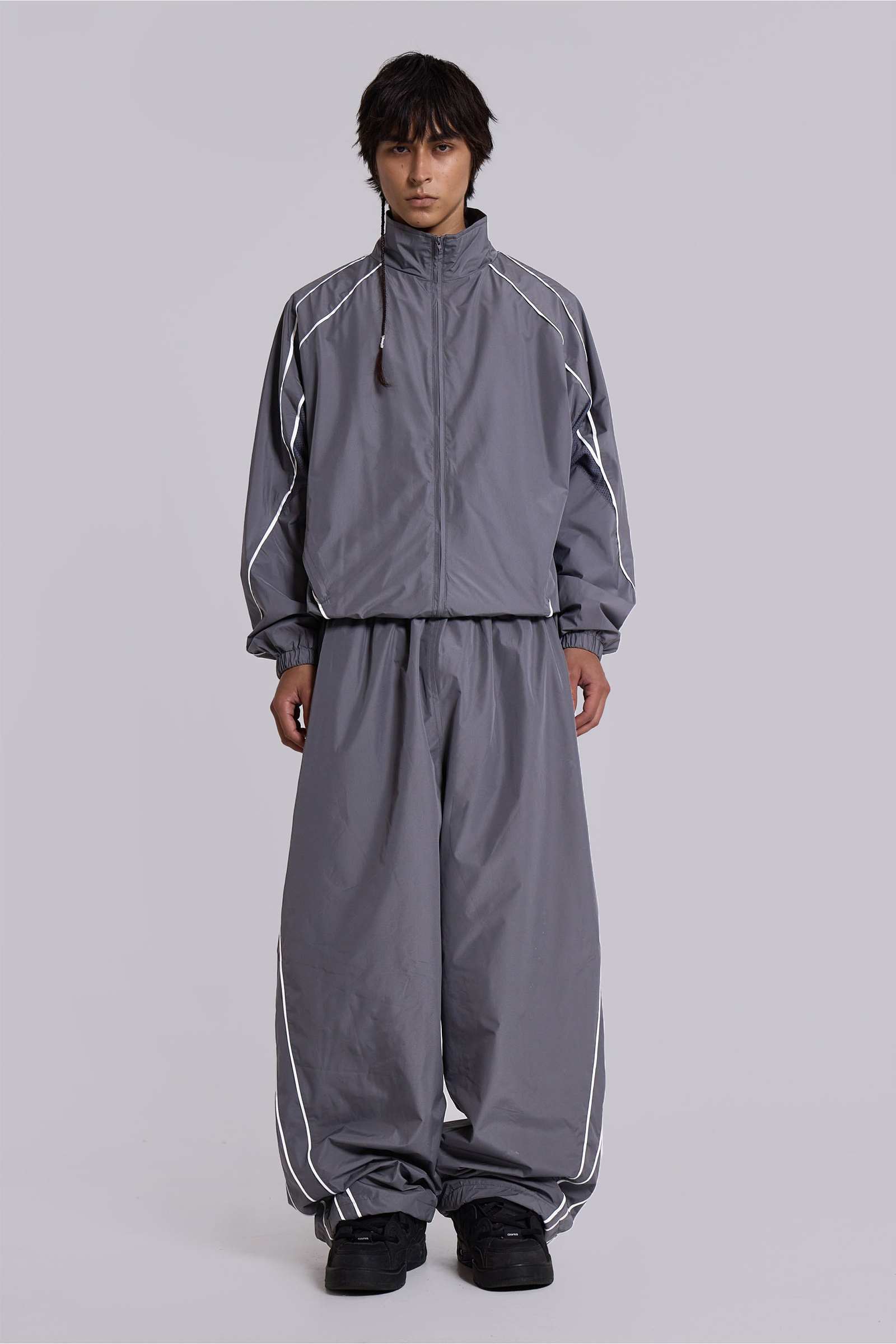 Grey Vapor Tracksuit Bottoms