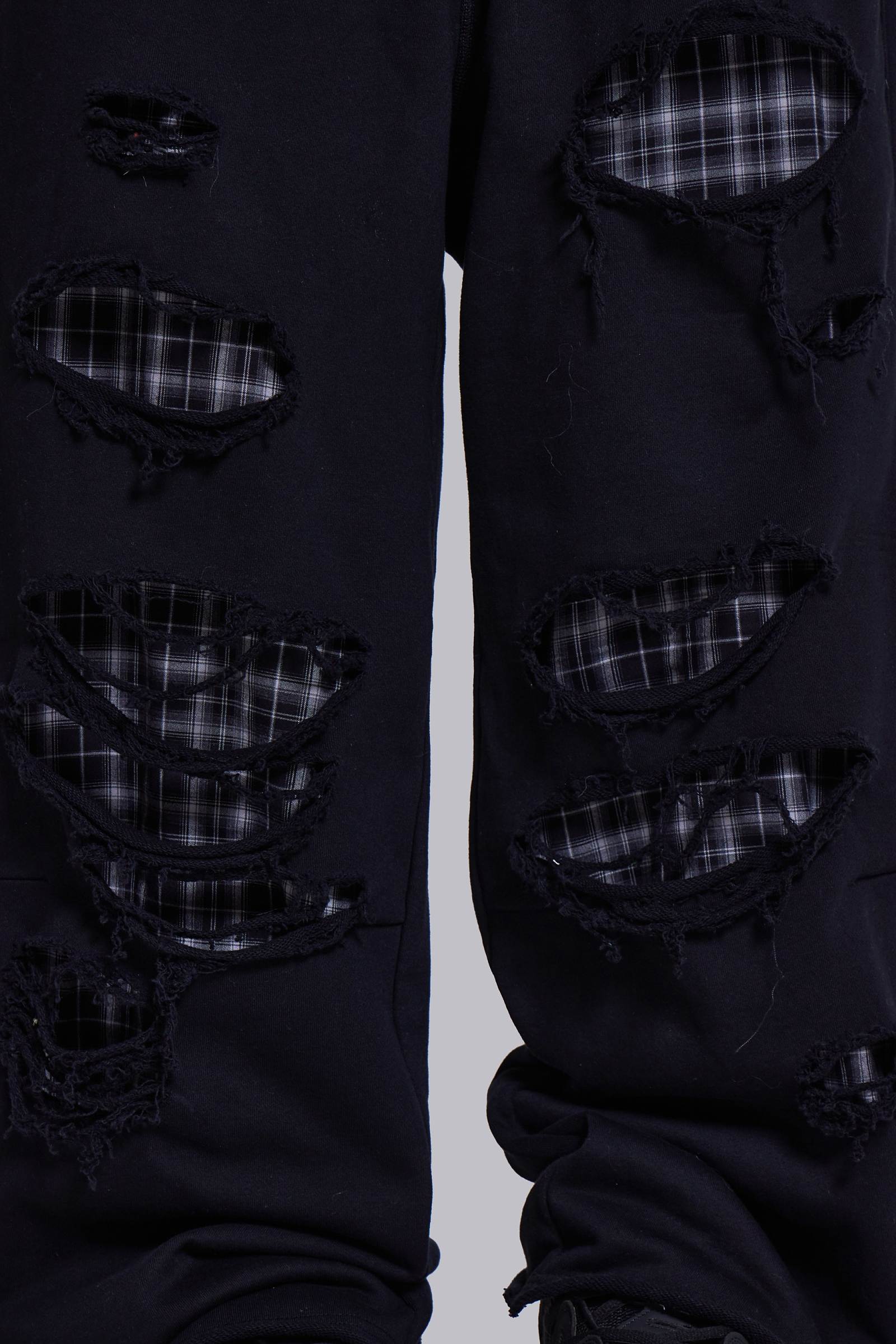 Check Layered Monster Joggers