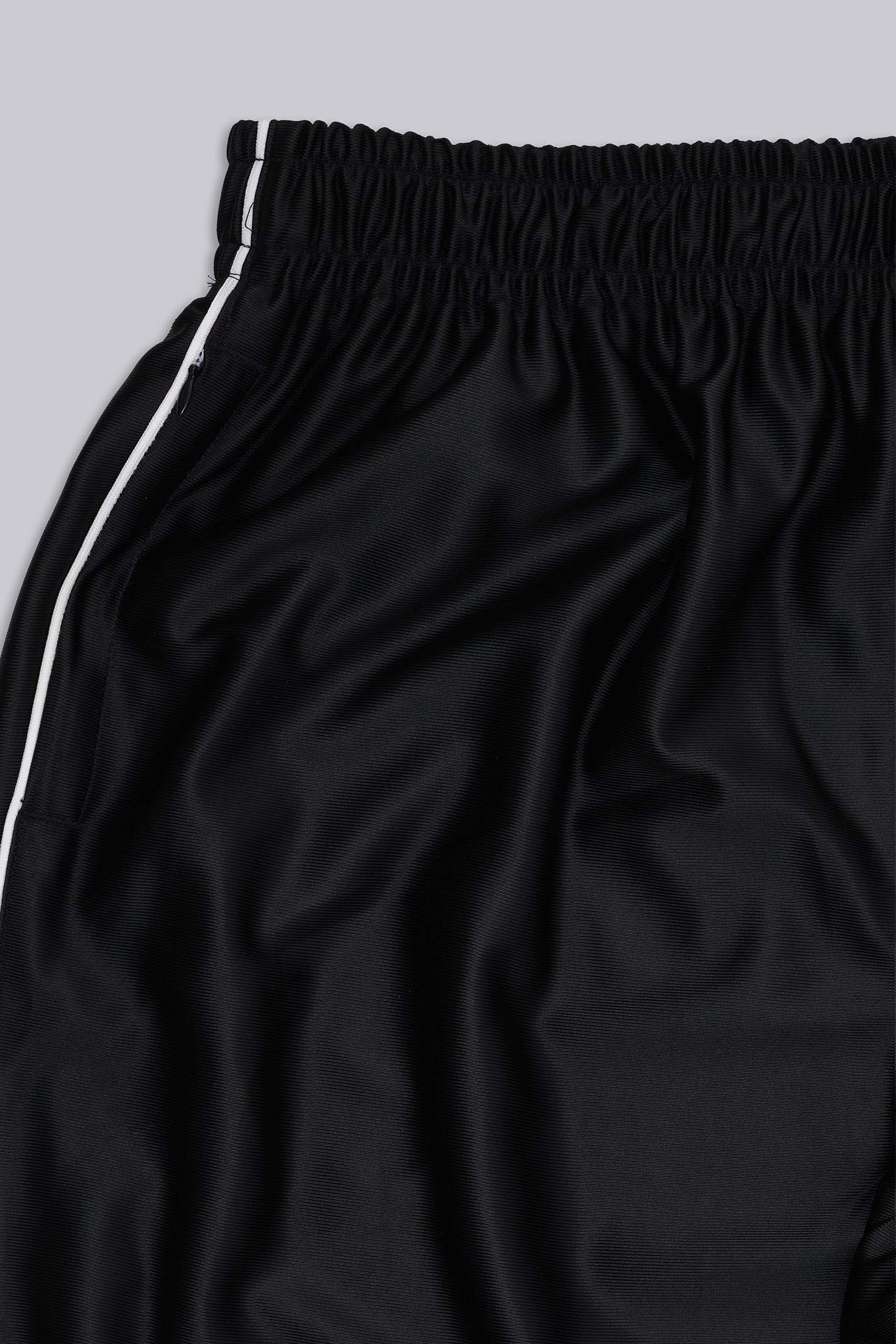 Black Metallic Vapor Joggers