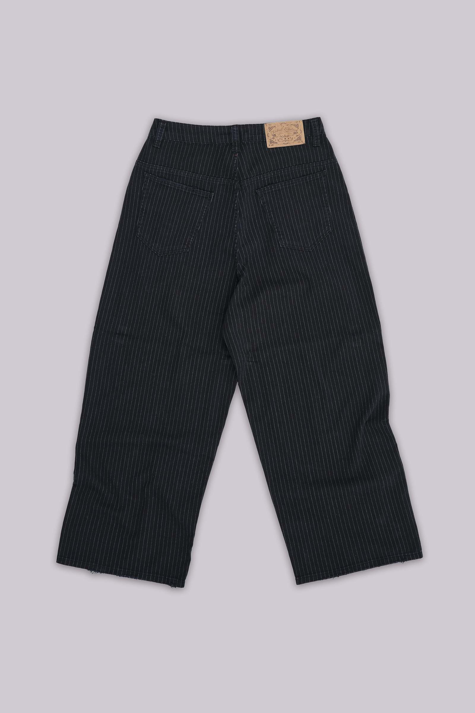 Black Pinstripe XL Colossus Jeans