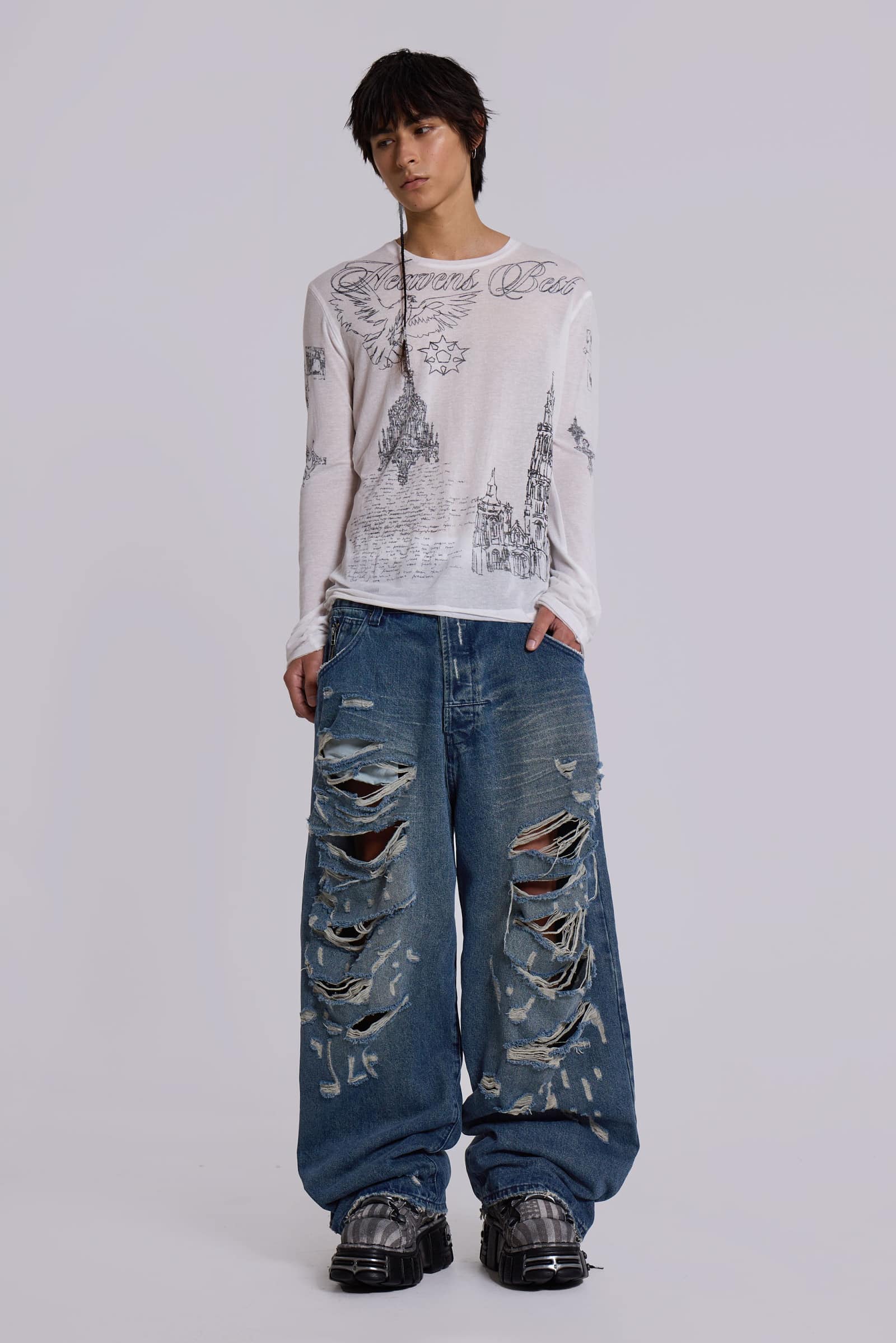 Destroyed XL Colossus Jeans