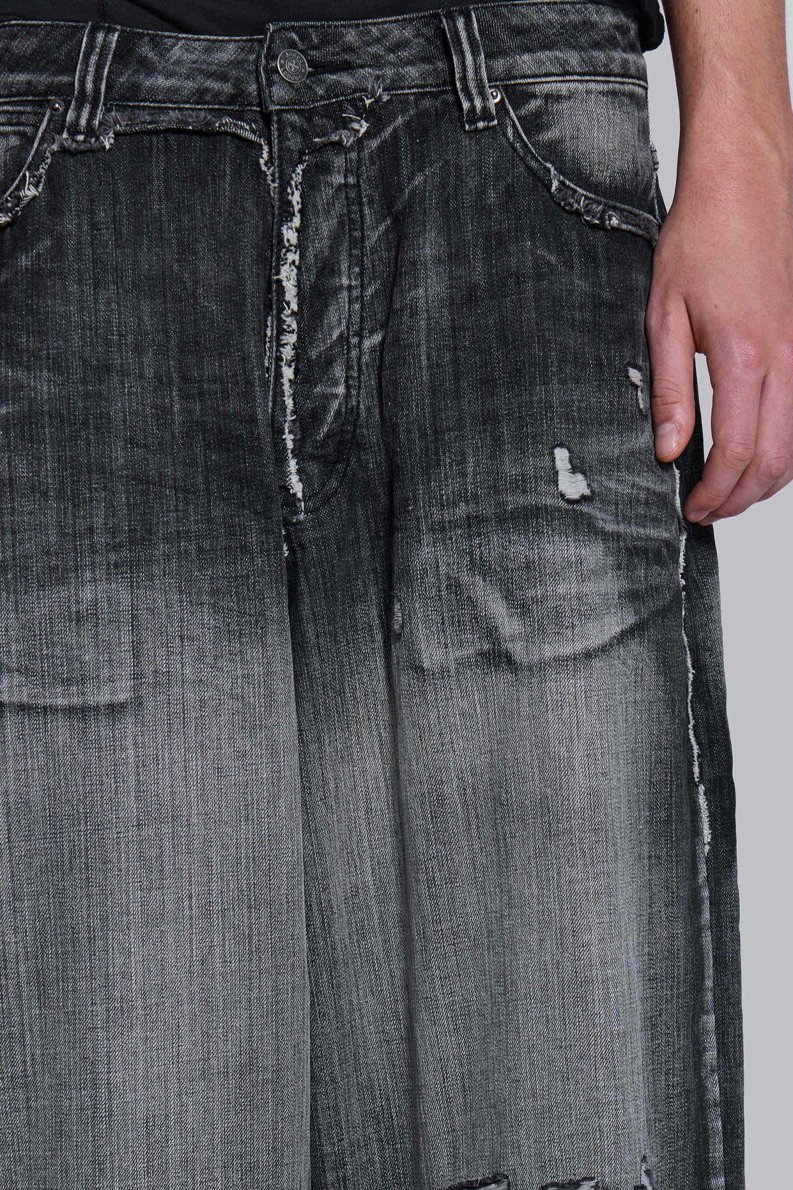 Black Eroded XL Colossus Jeans