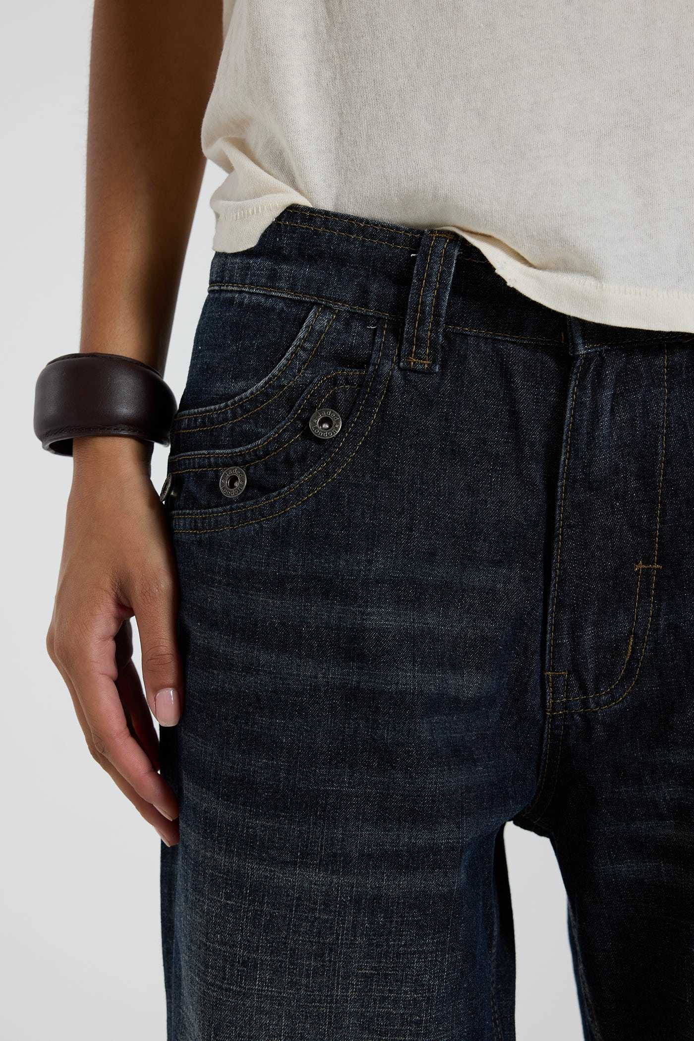 Drummer Muse Low Rise Straight Leg Jeans
